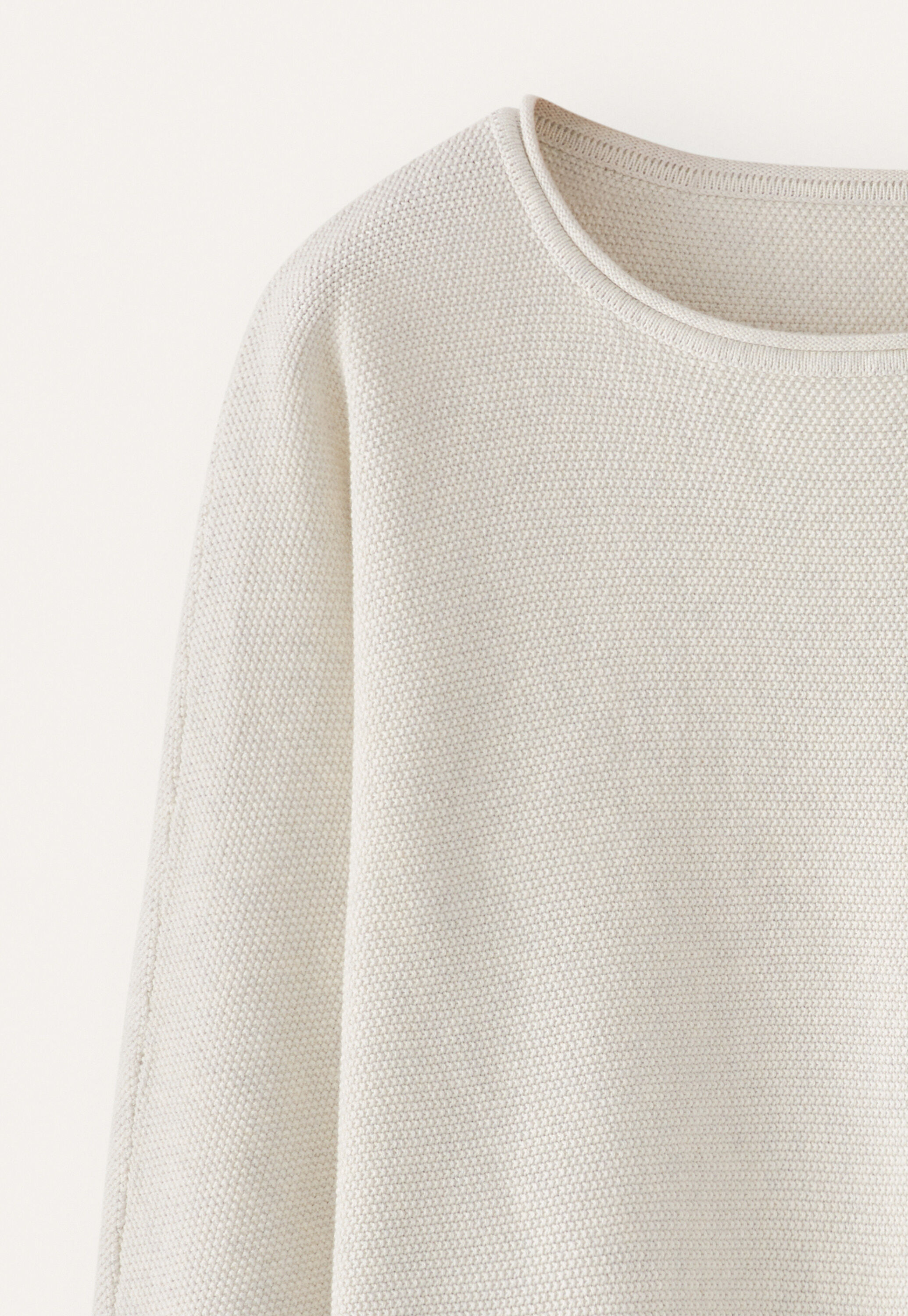 Perlmuster-Dolman-Pullover