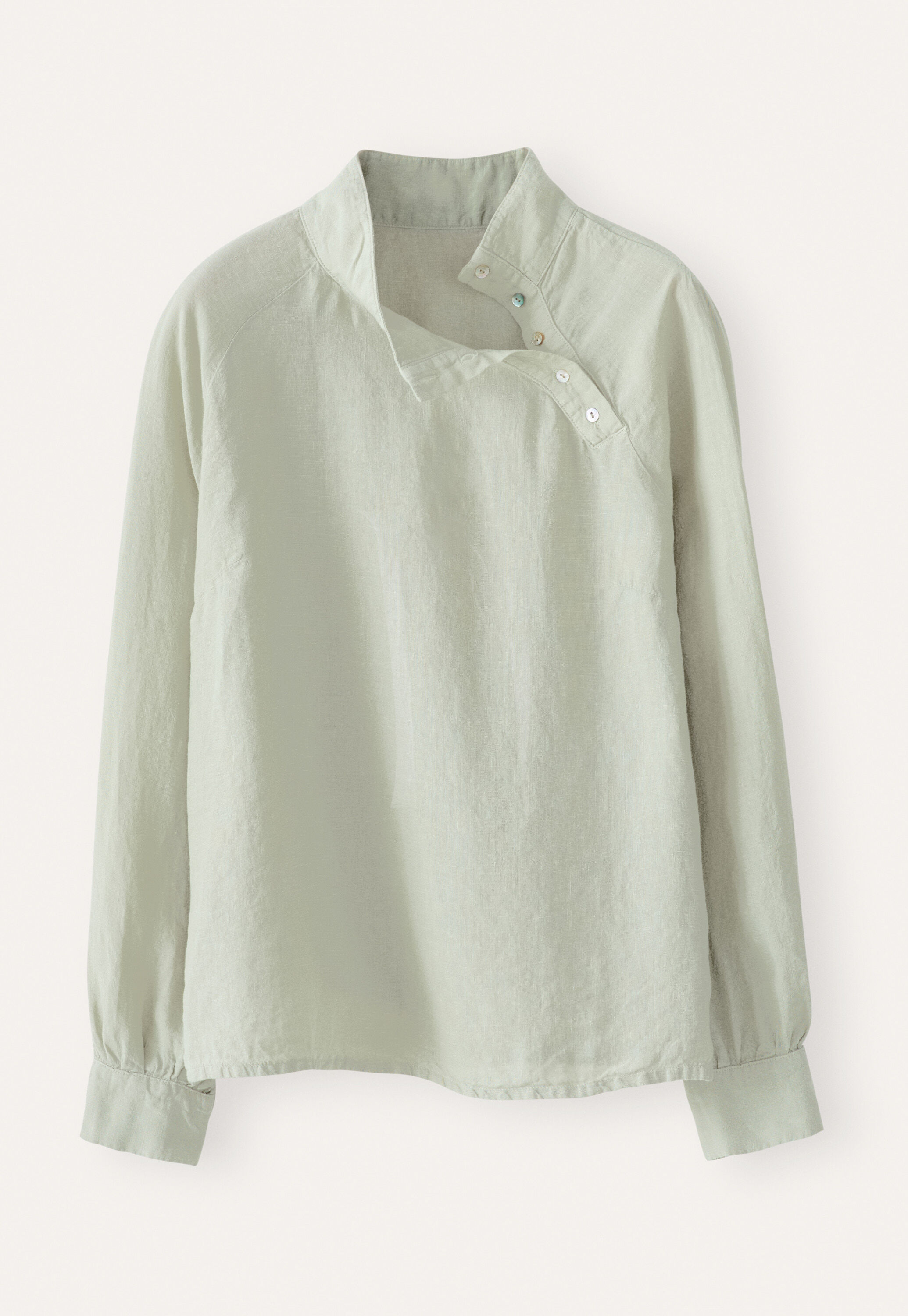 Bluse mit Trichterkragen