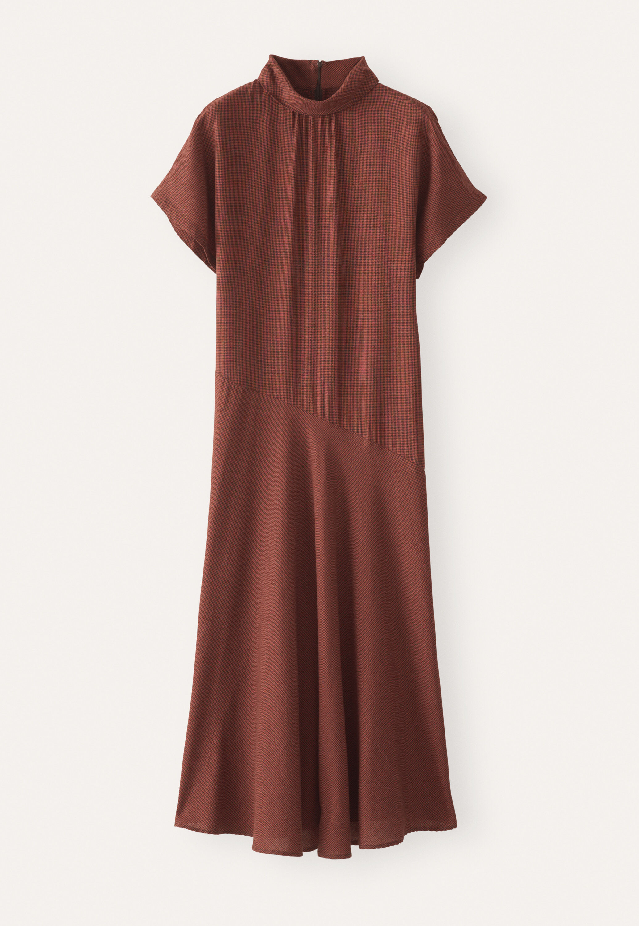 Kleid mit Hahnentrittmuster