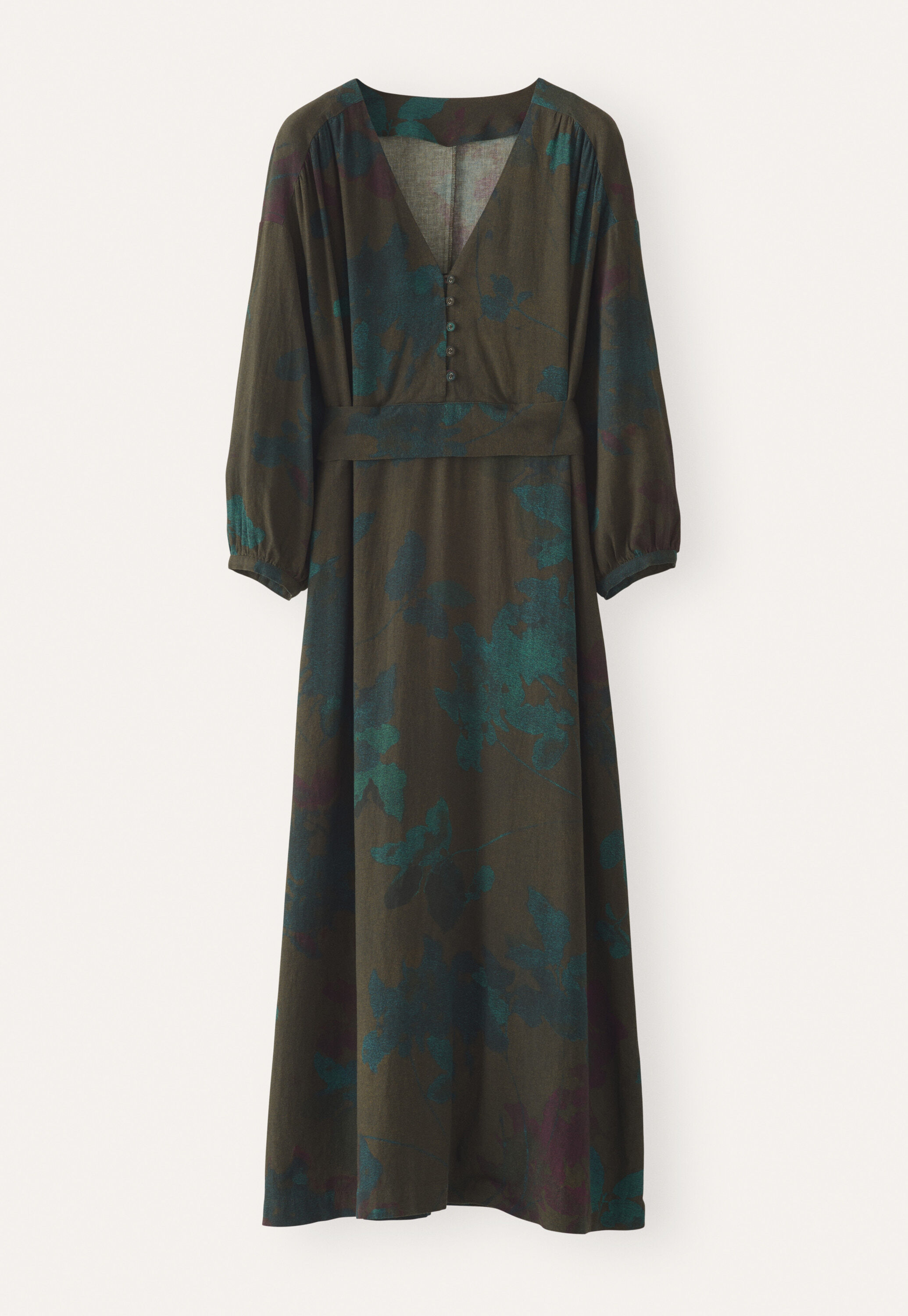 Langes Print-Kleid
