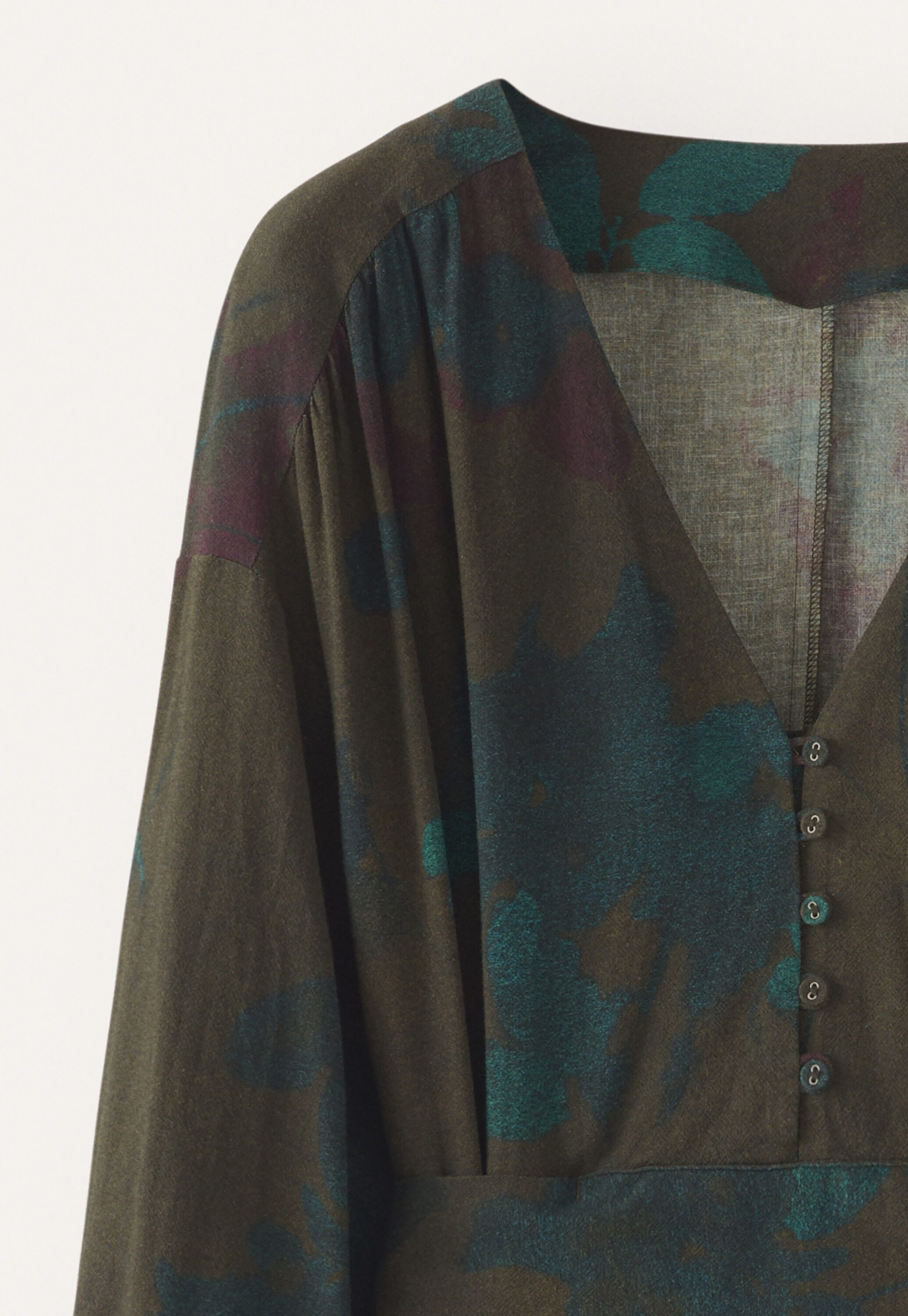 Langes Print-Kleid