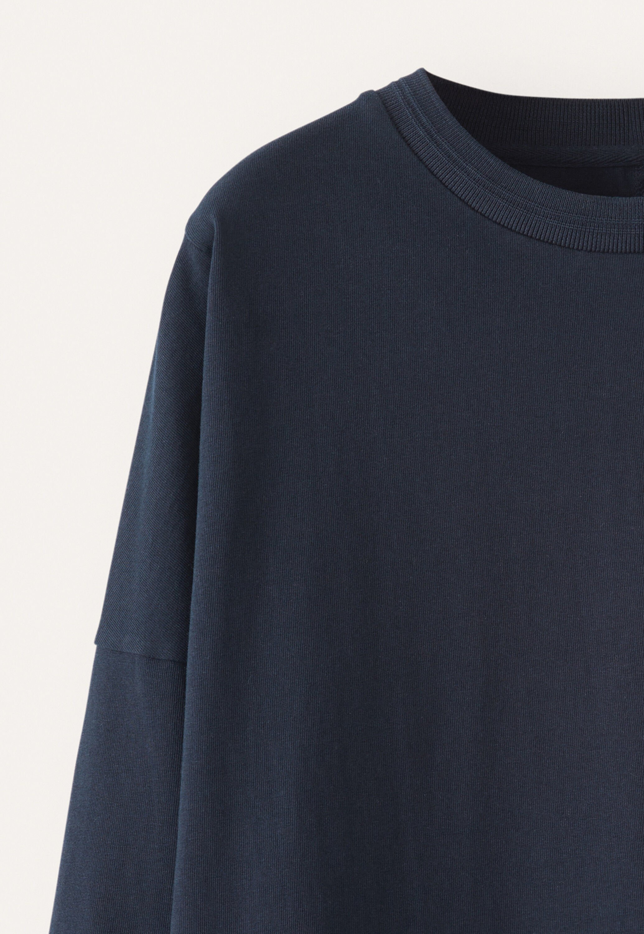 Sweatshirt aus pigmentgef&auml;rbtem Jersey