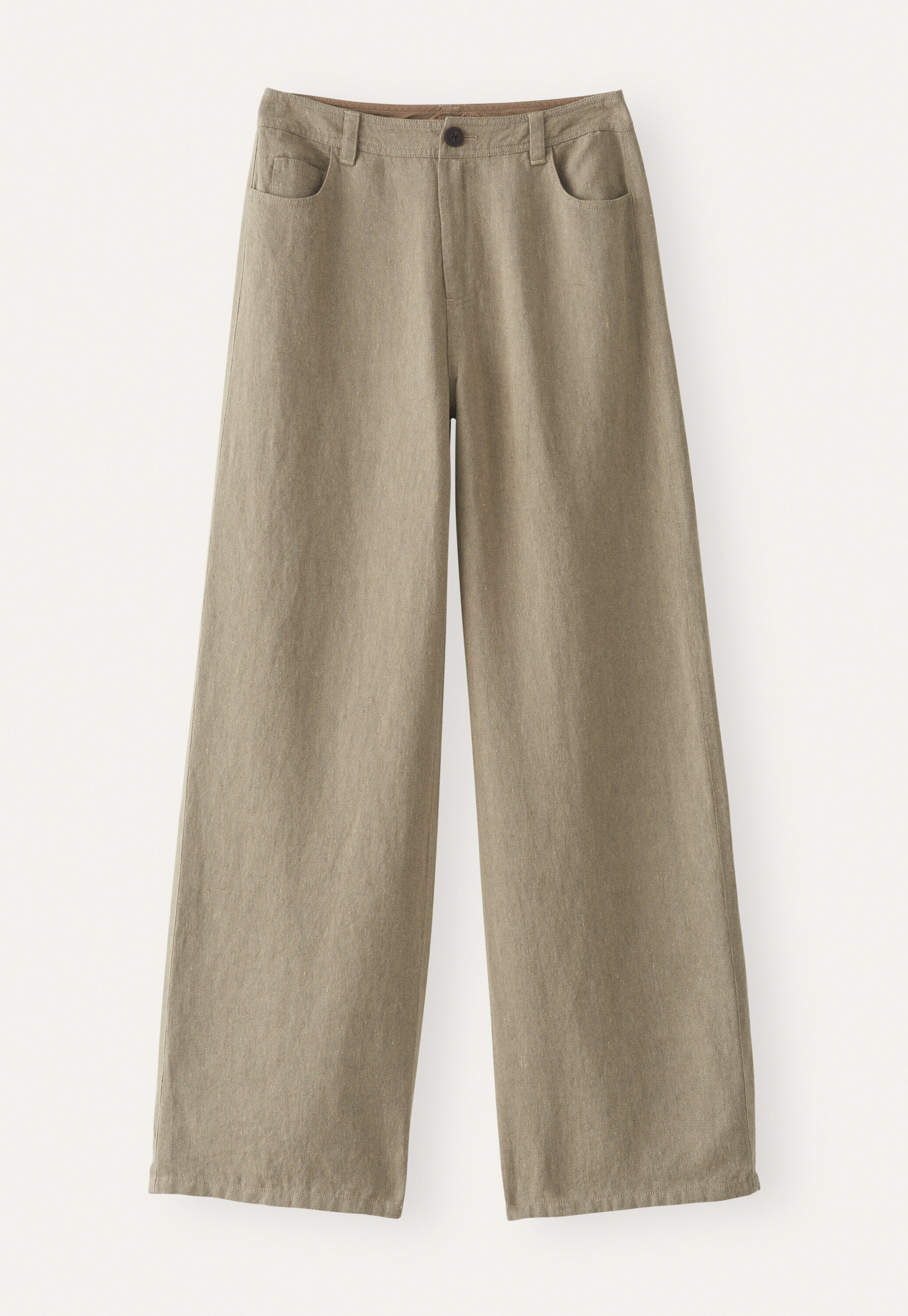 Weite Hose mit geradem Bein