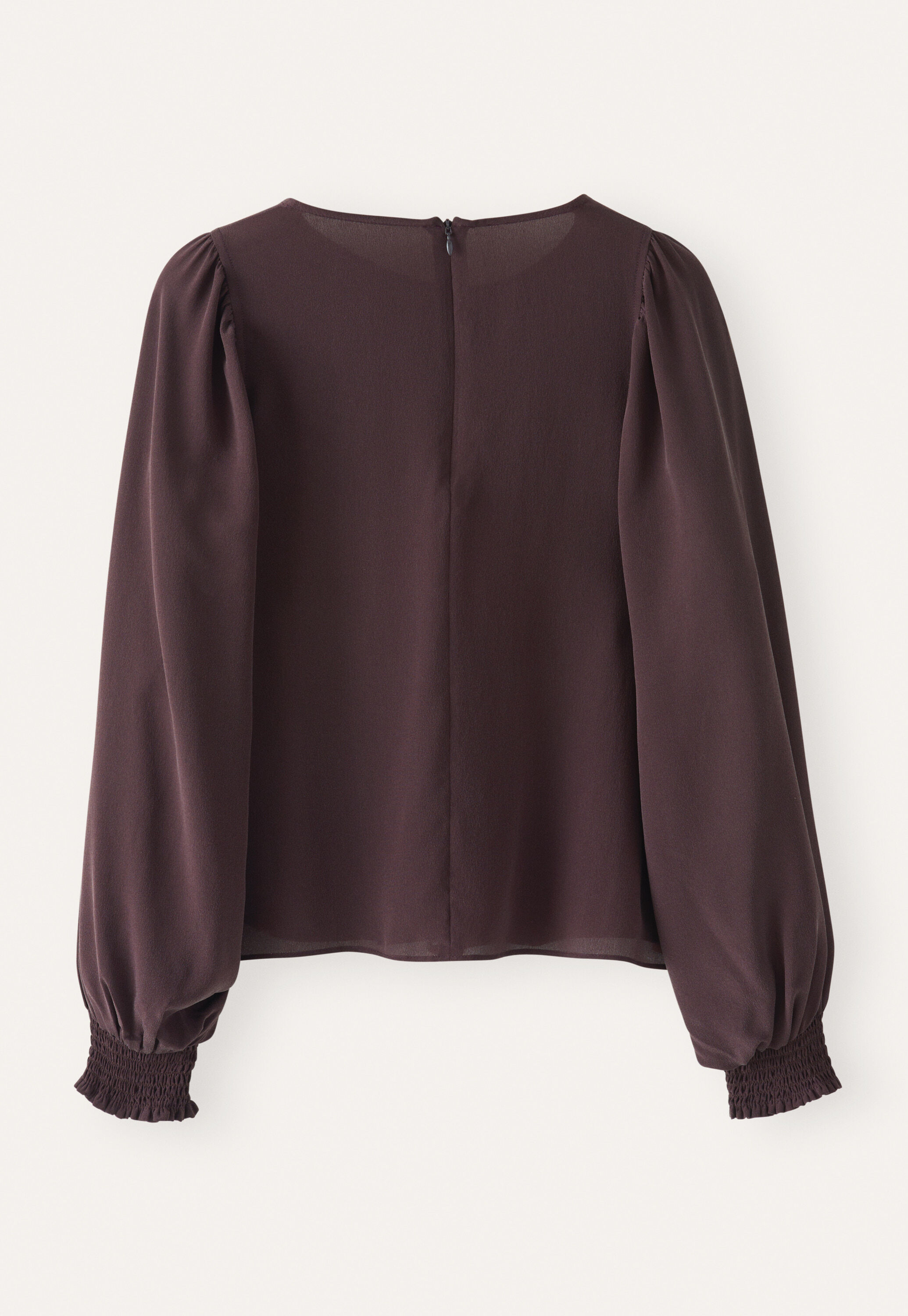 Bluse mit gerafften &Auml;rmeln