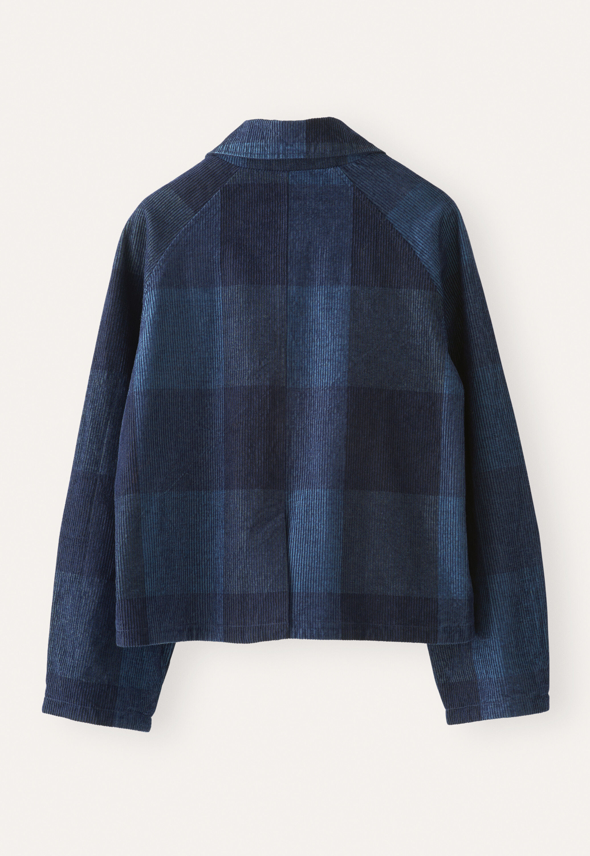 Karierte Cordjacke
