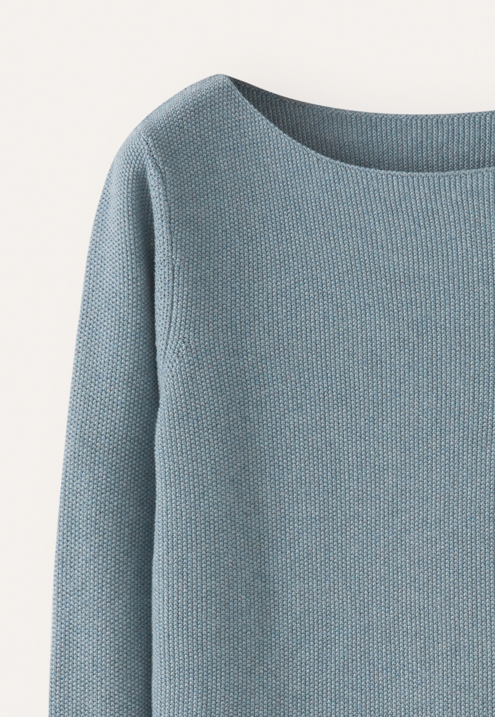 Pullover mit U-Boot-Ausschnitt