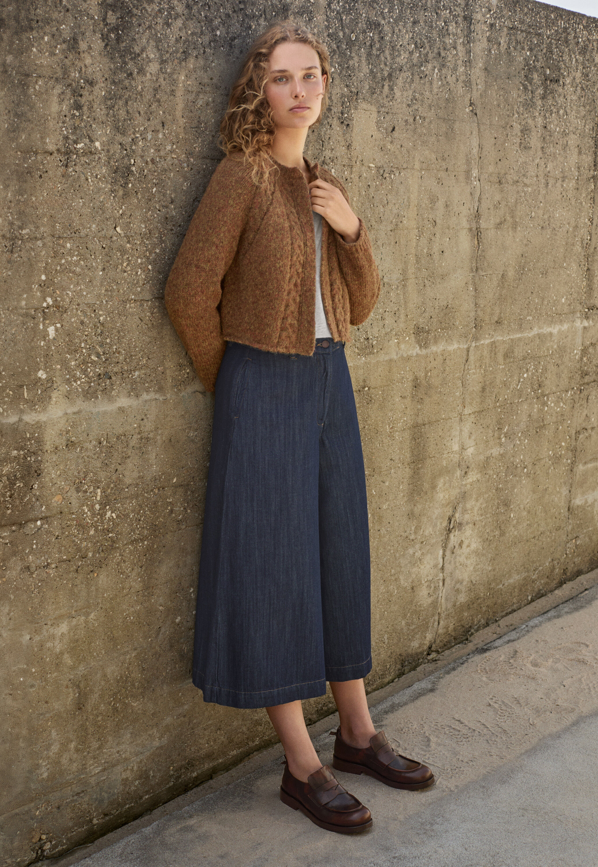 Denim-Culotte