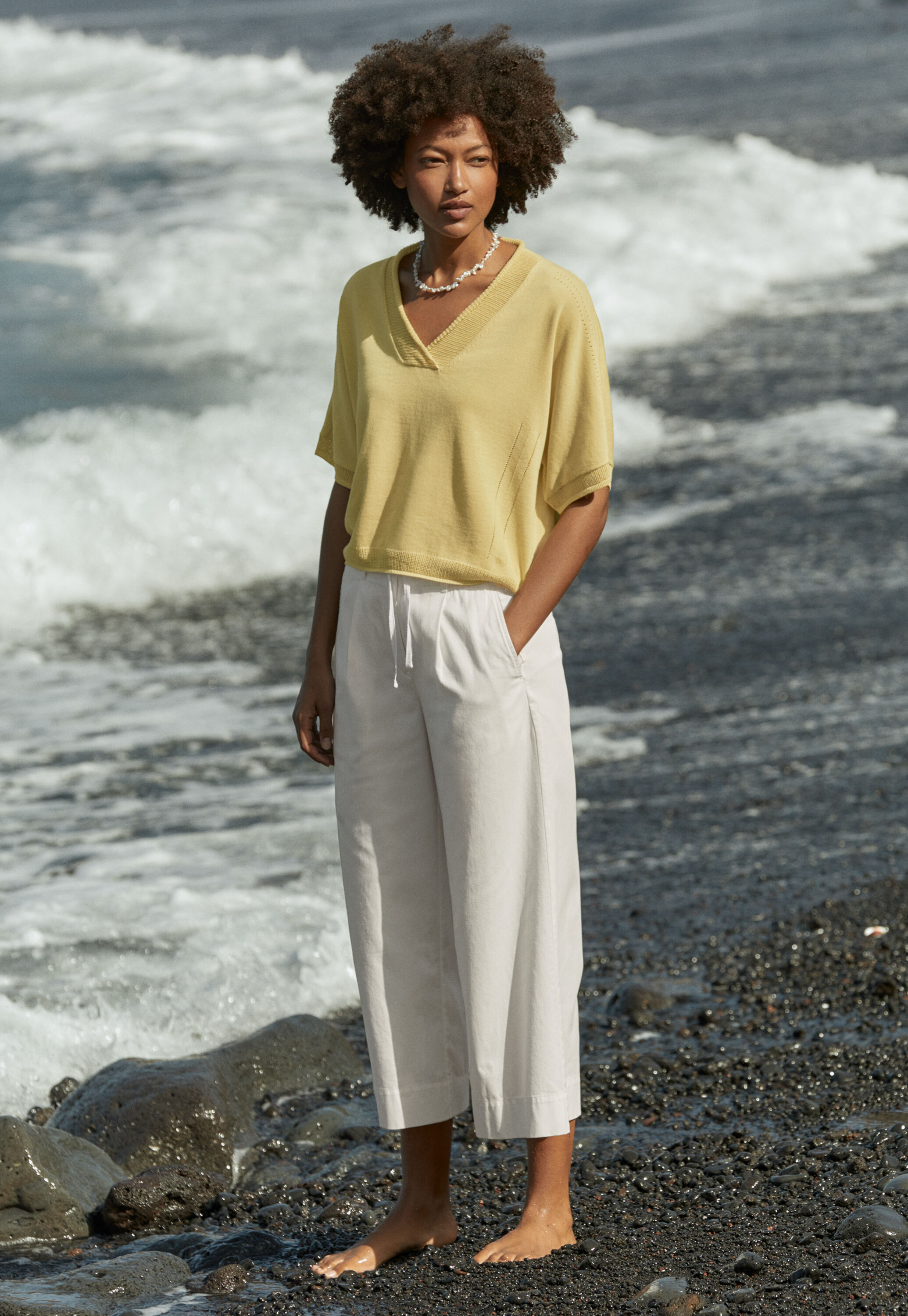 Pullover mit V-Ausschnitt
