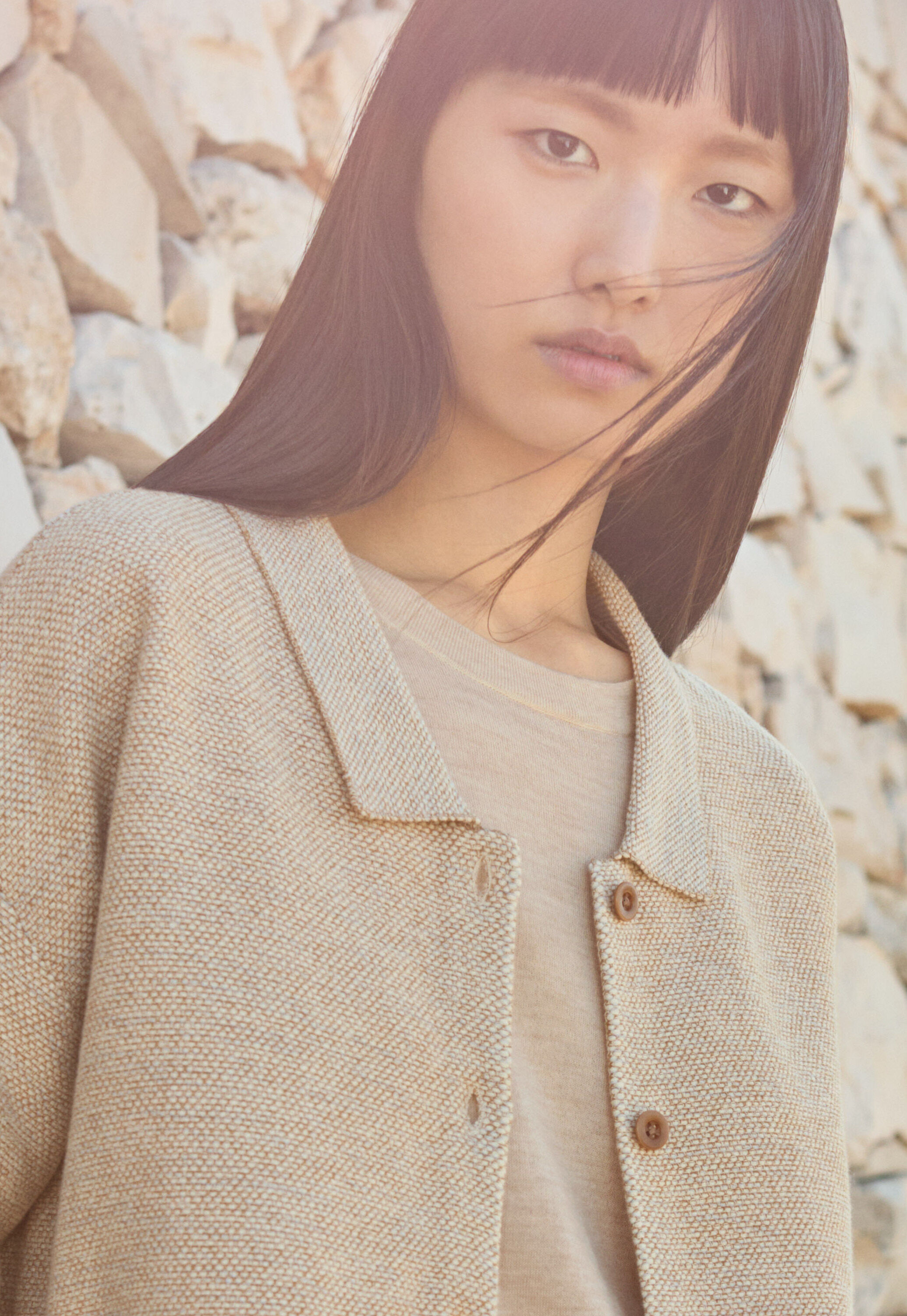Cardigan mit Kragen