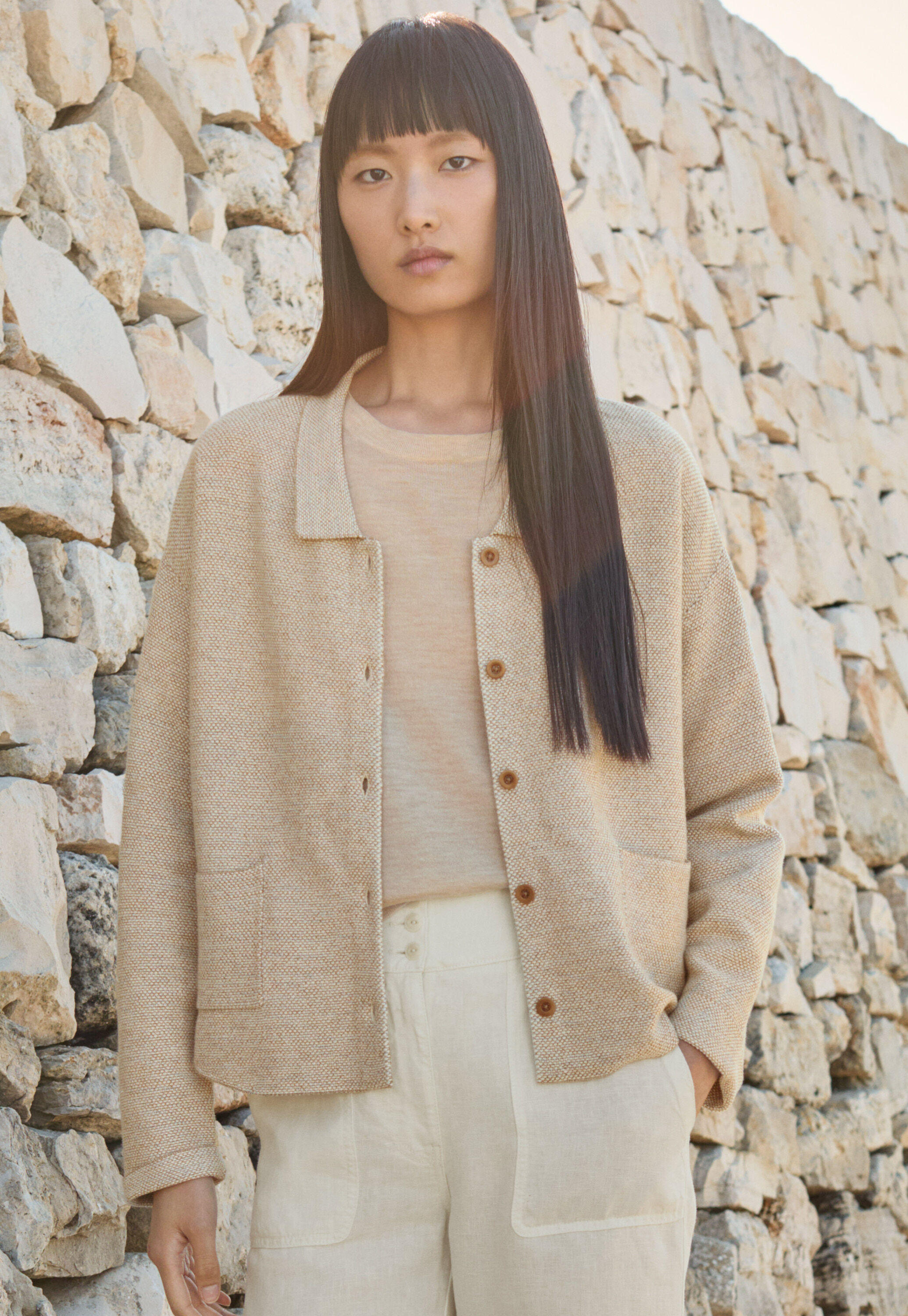 Cardigan mit Kragen
