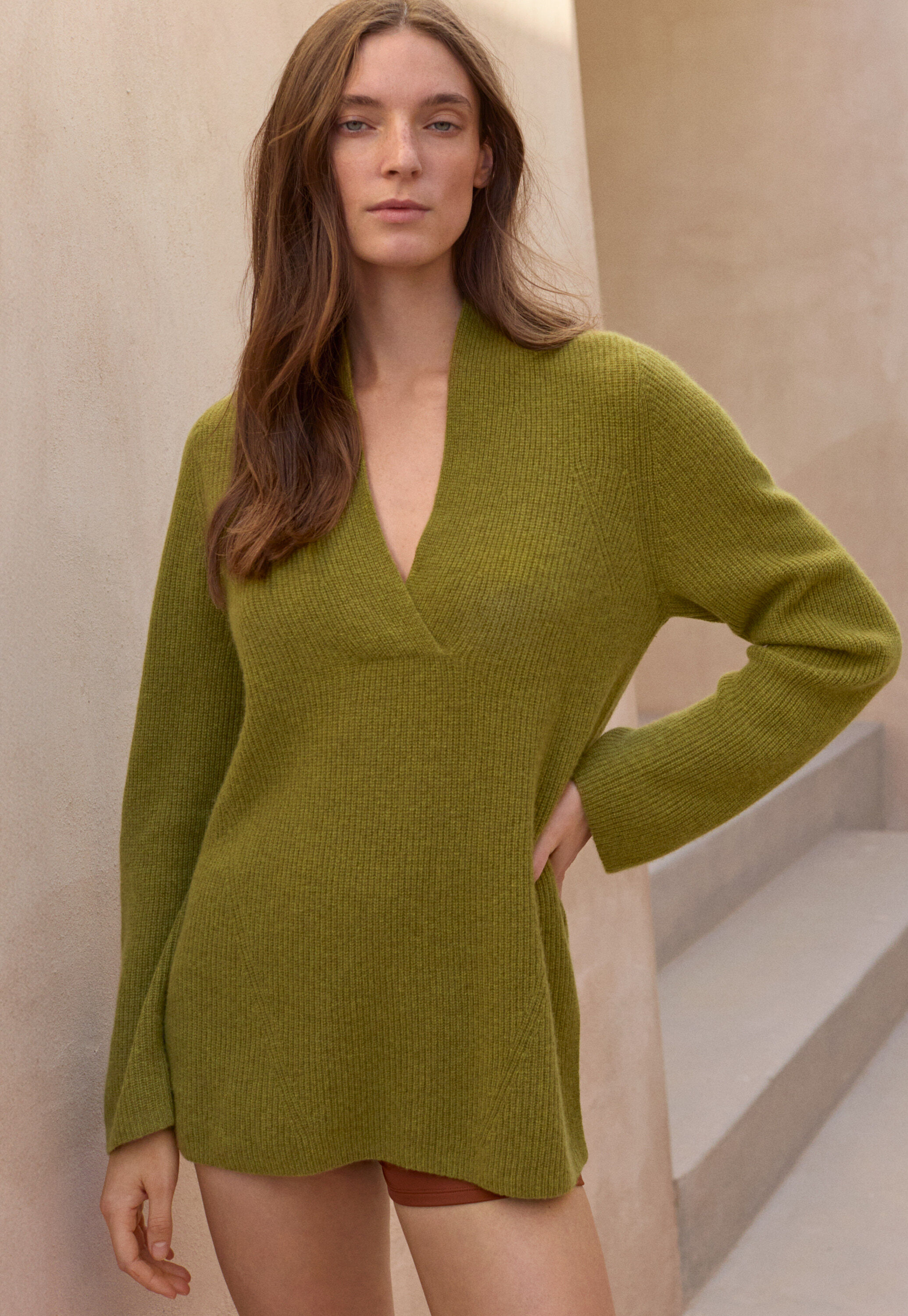 Pullover mit V-Ausschnitt