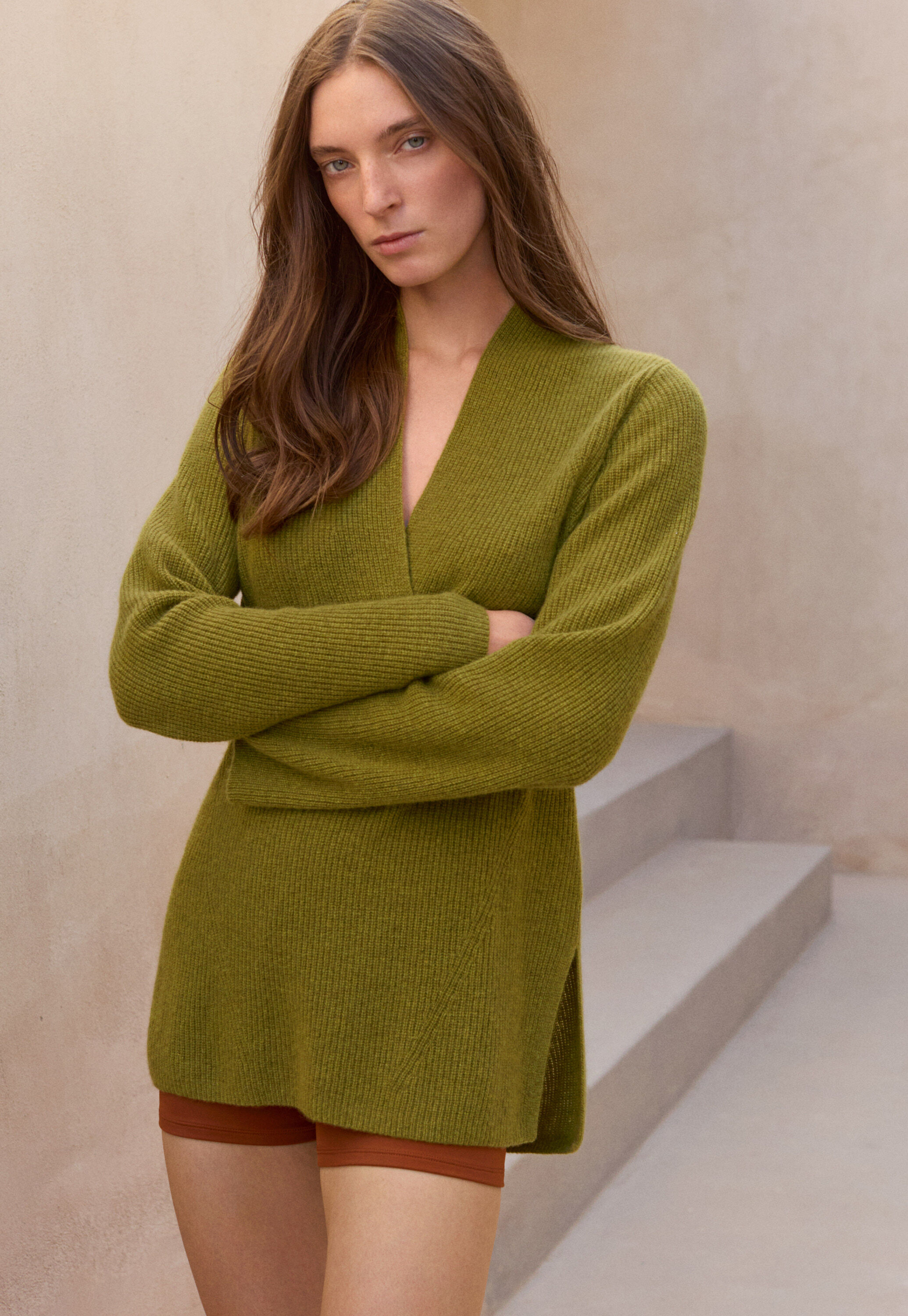 Pullover mit V-Ausschnitt