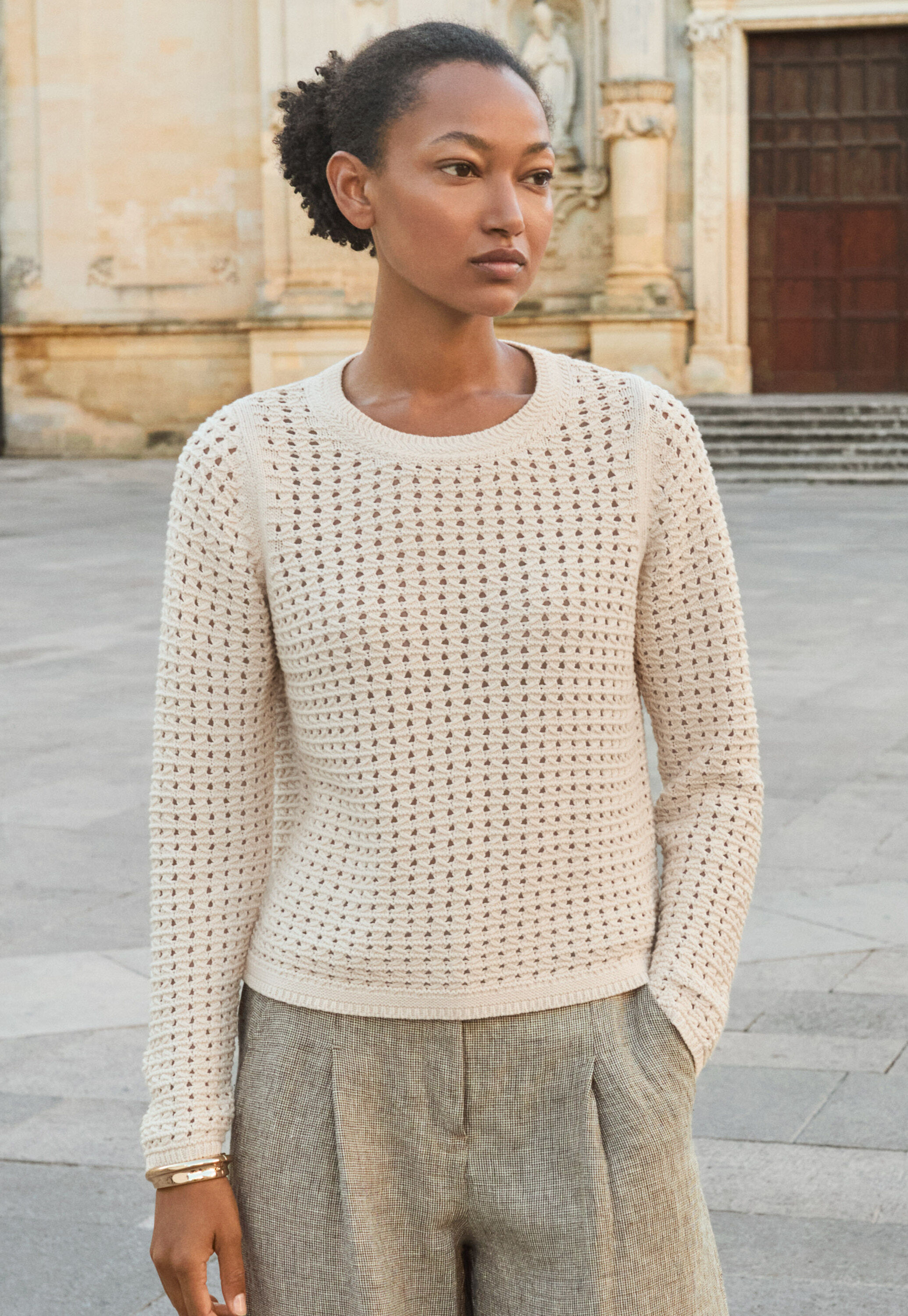 H&auml;kelpullover