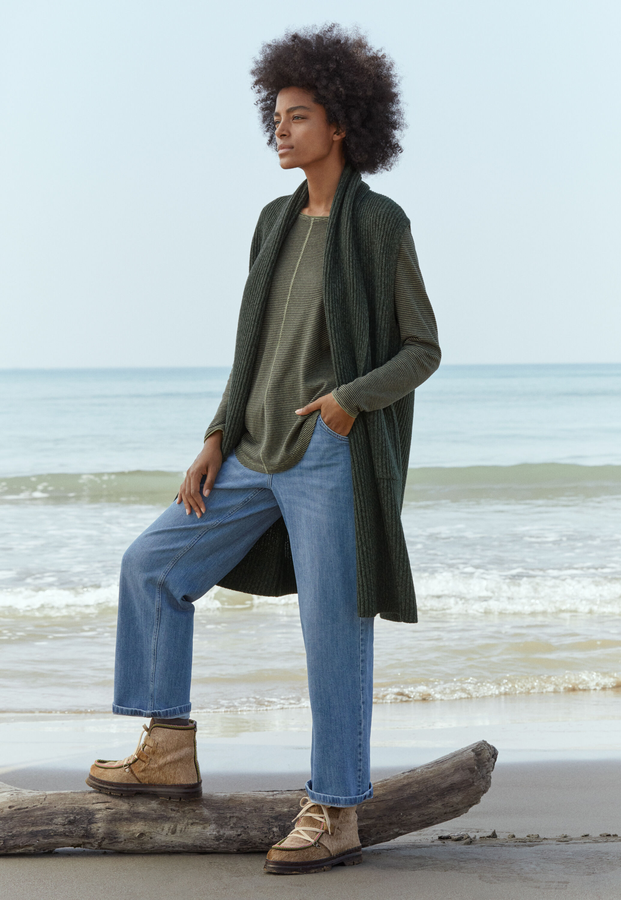 &Auml;rmelloser Cardigan