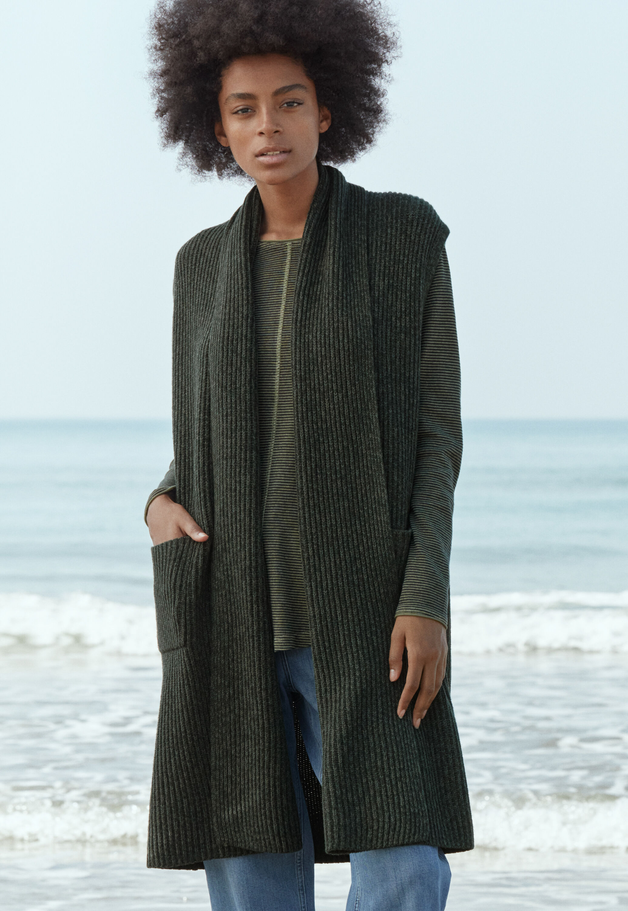 &Auml;rmelloser Cardigan