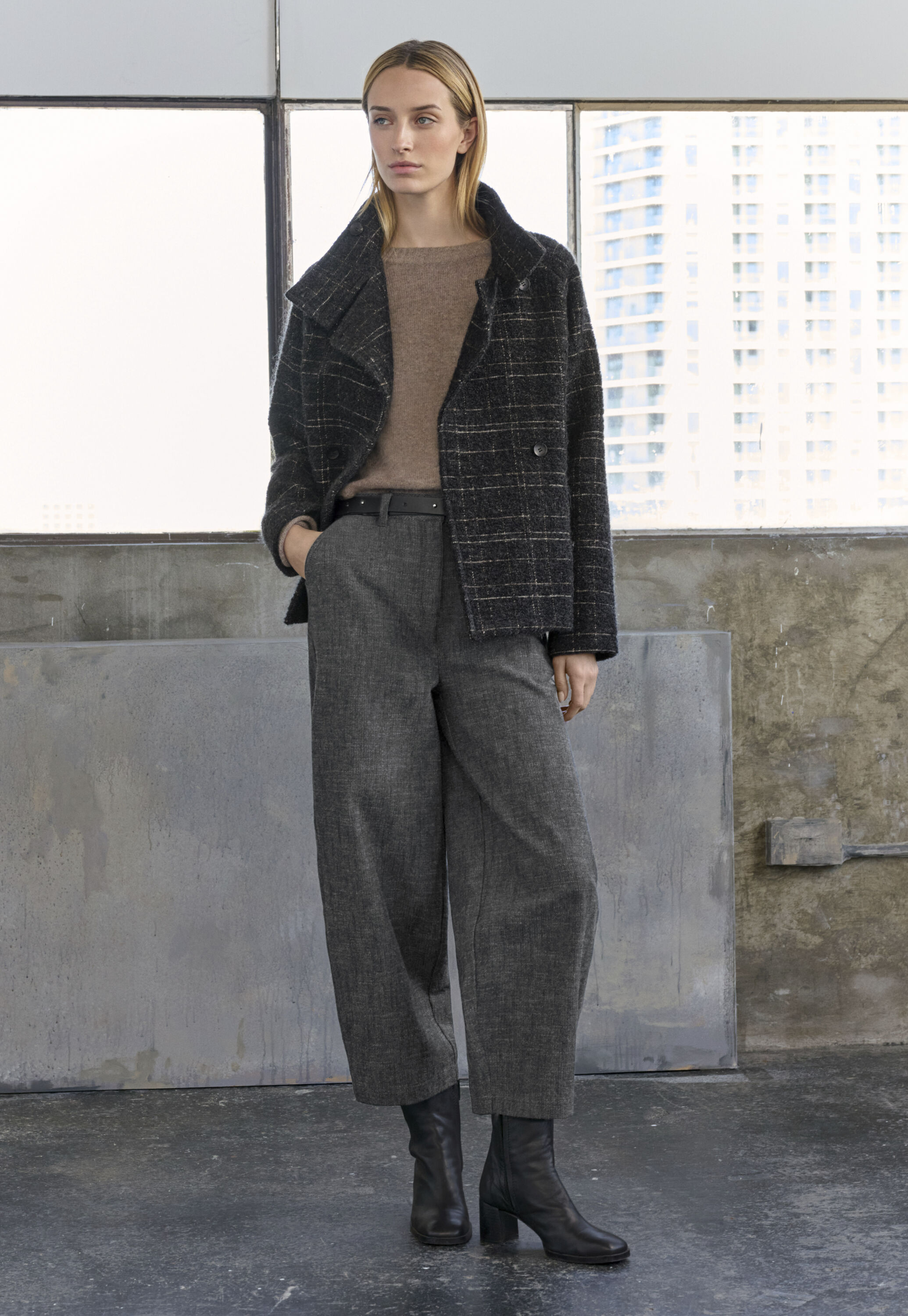 Karierte Jacke