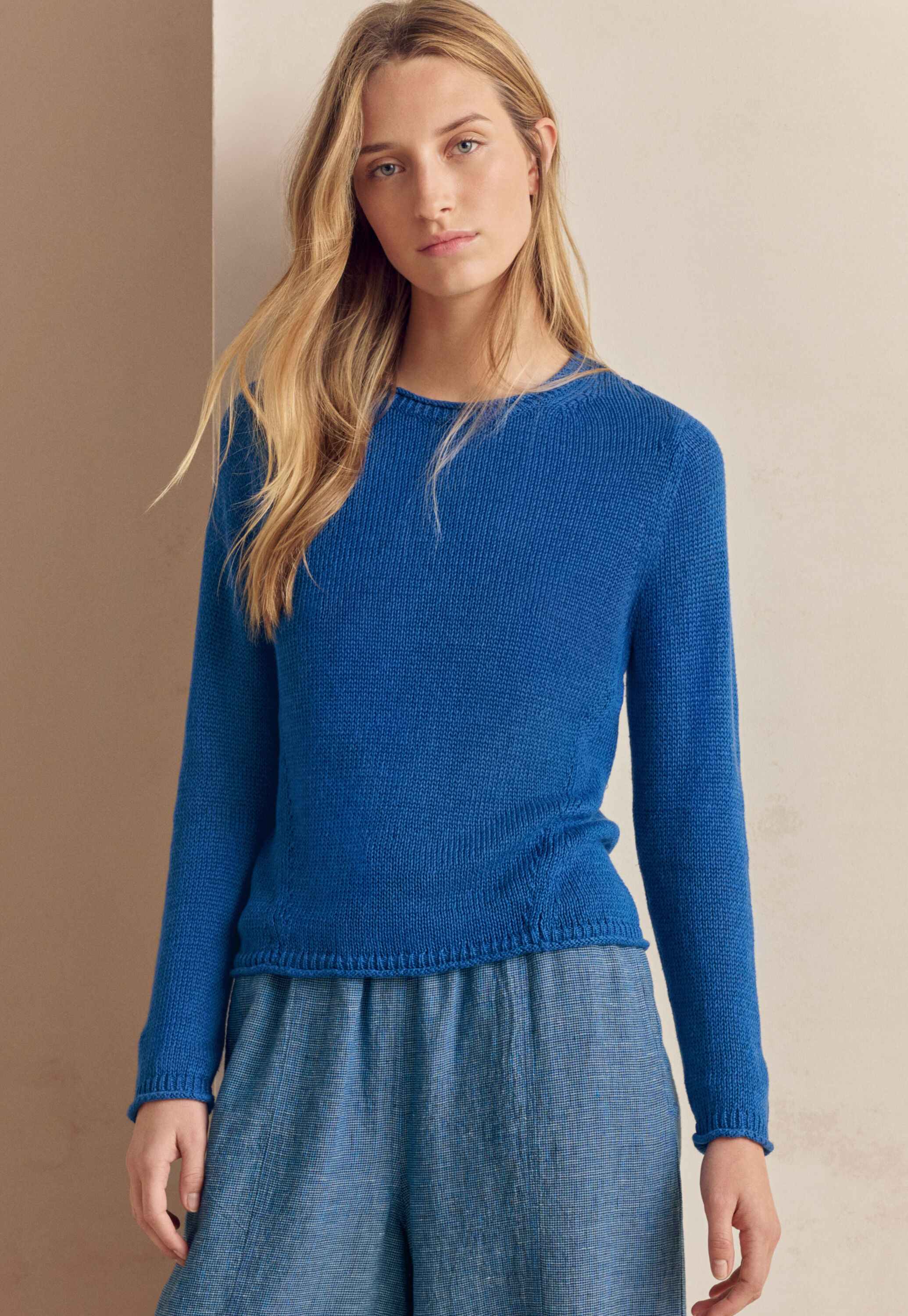 Lang&auml;rmeliger Pullover