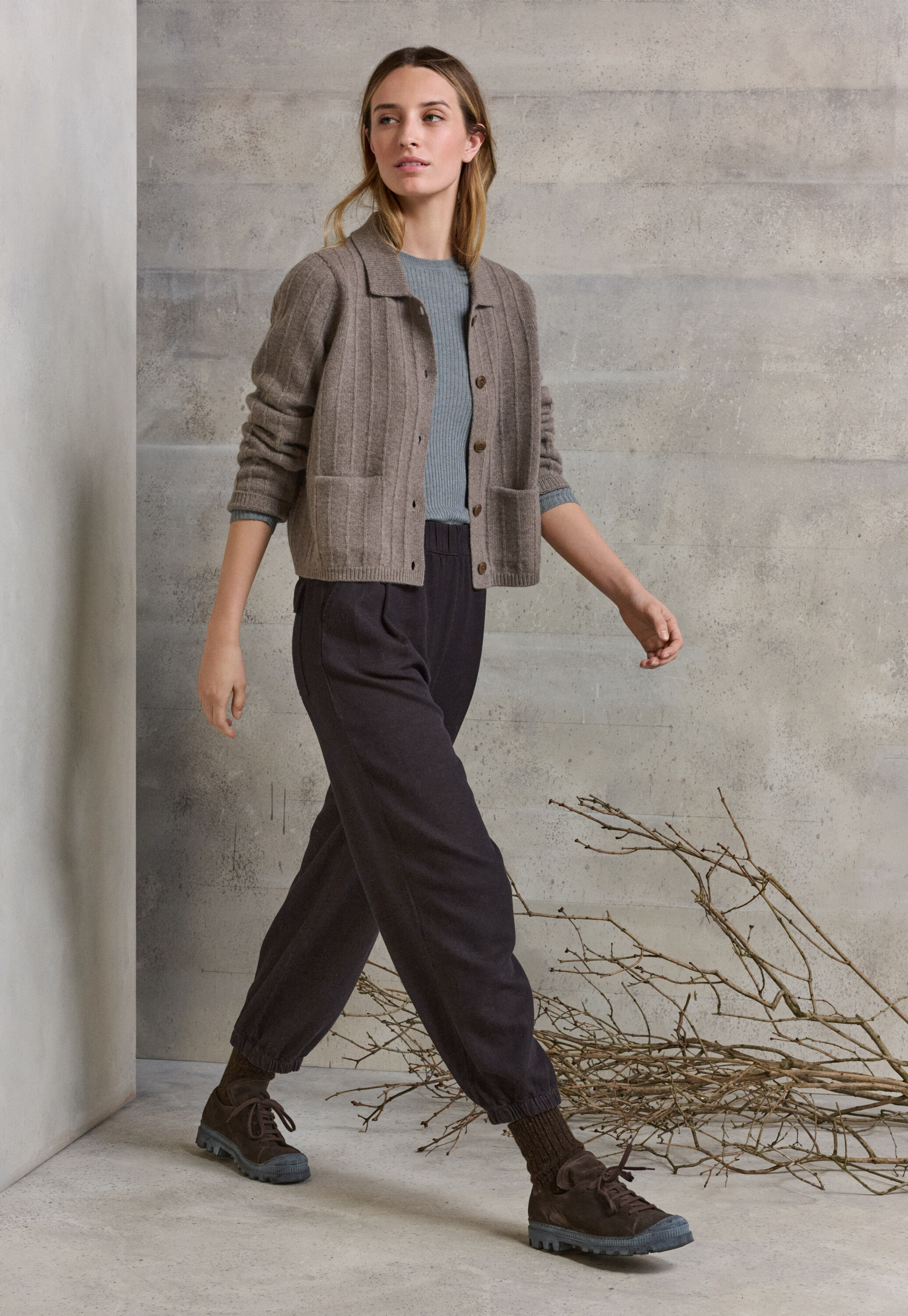 Cardigan mit Kragen