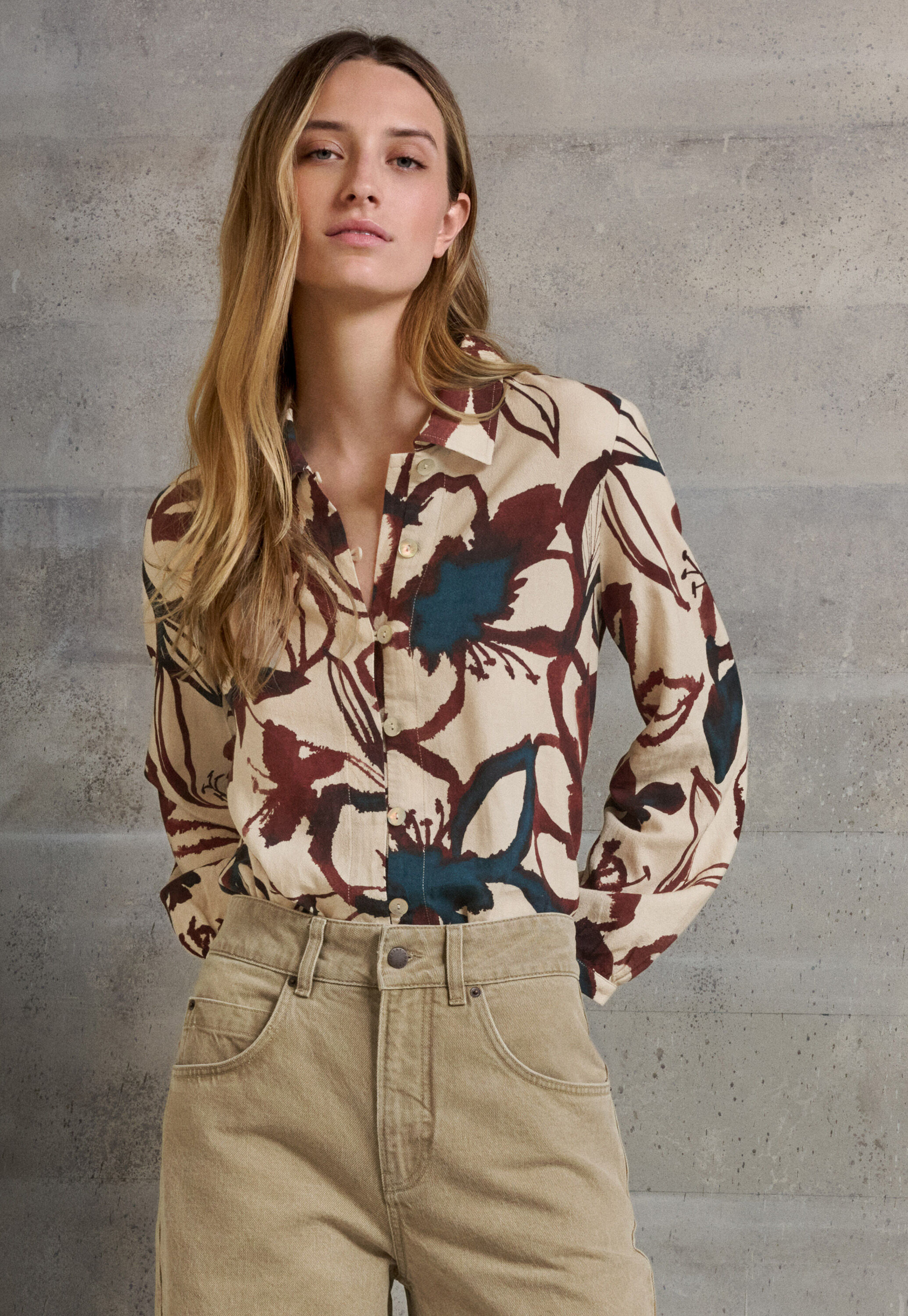 Bedruckte Bluse