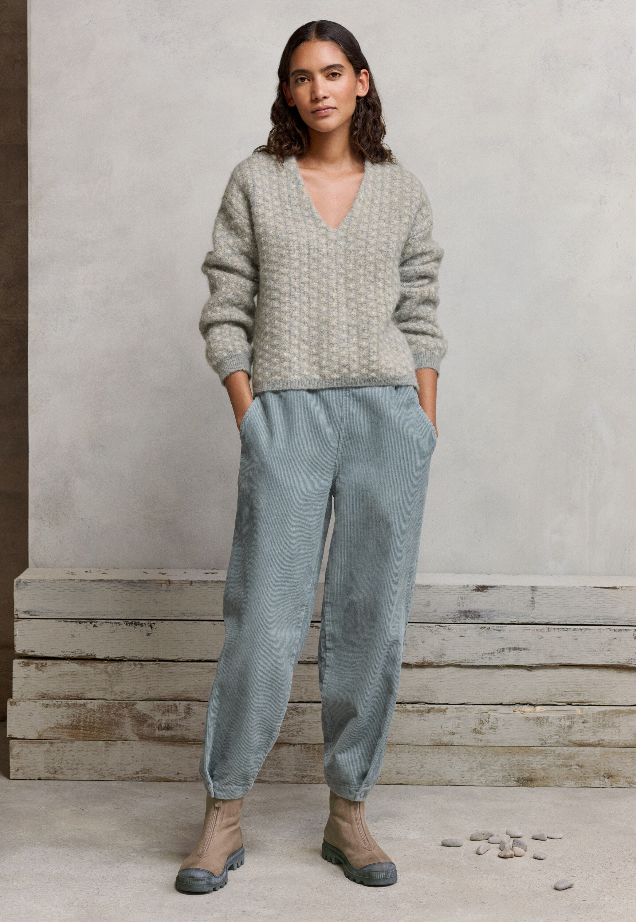 Gemusterter Pullover