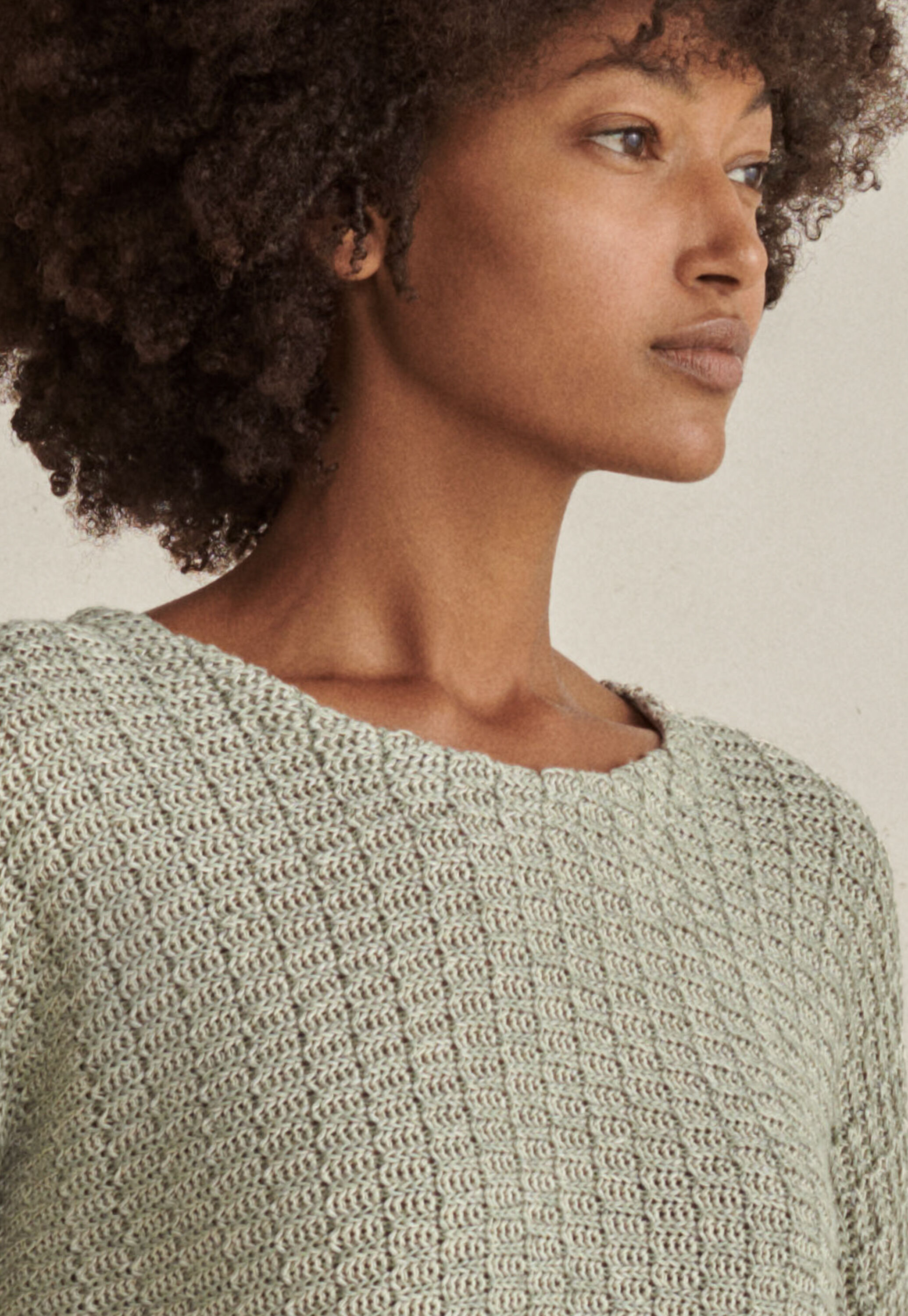 Gerippter Pullover