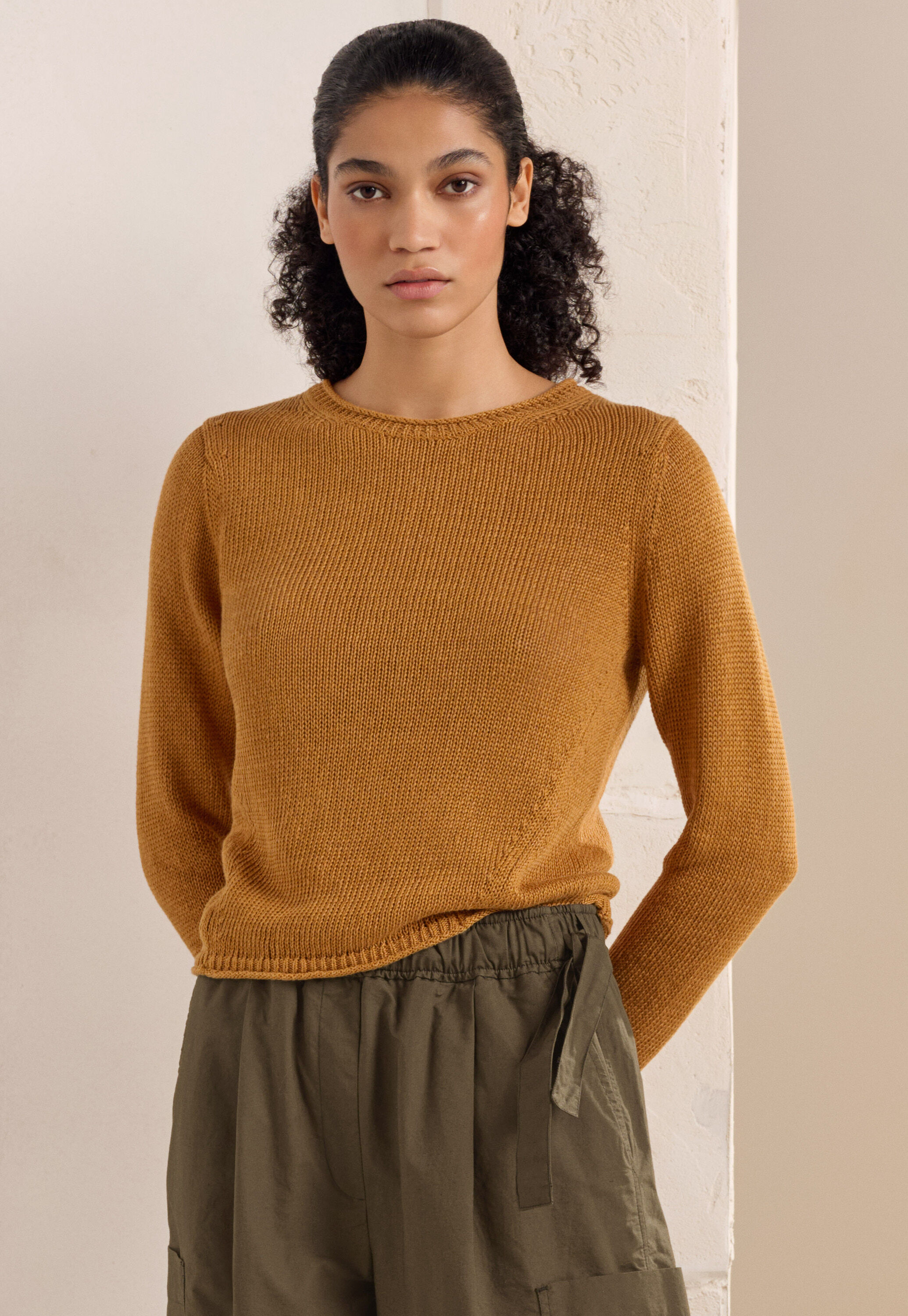 Lang&auml;rmeliger Pullover