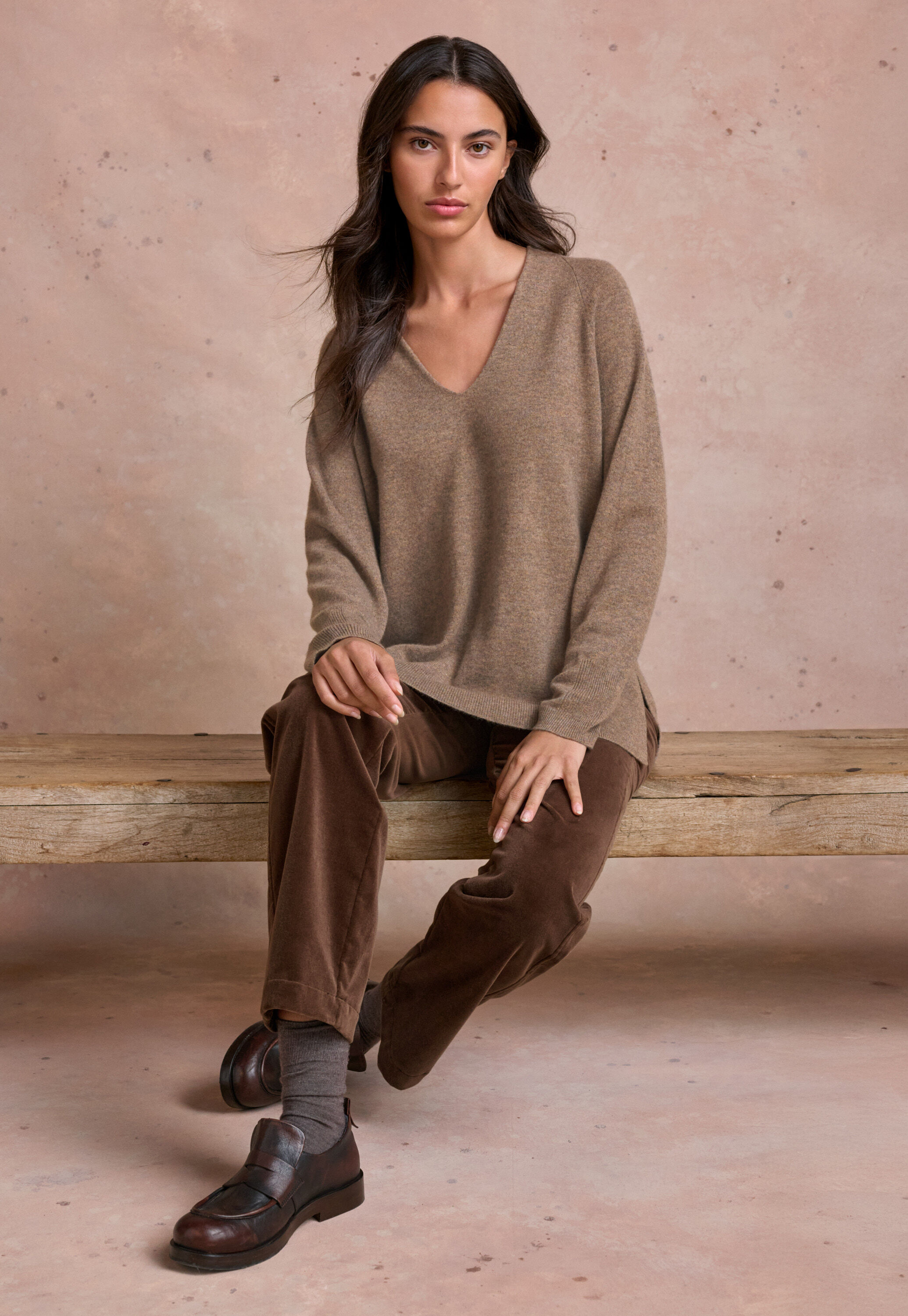Pullover mit V-Ausschnitt