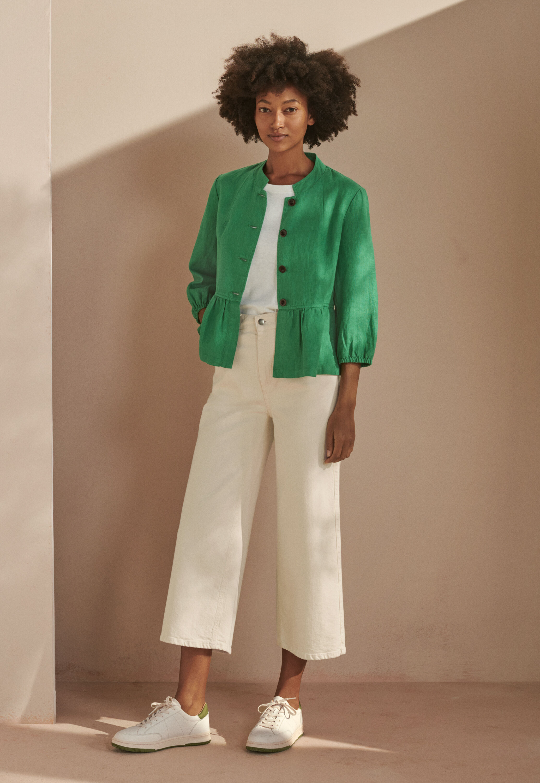 Jacke mit Peplum-Saum