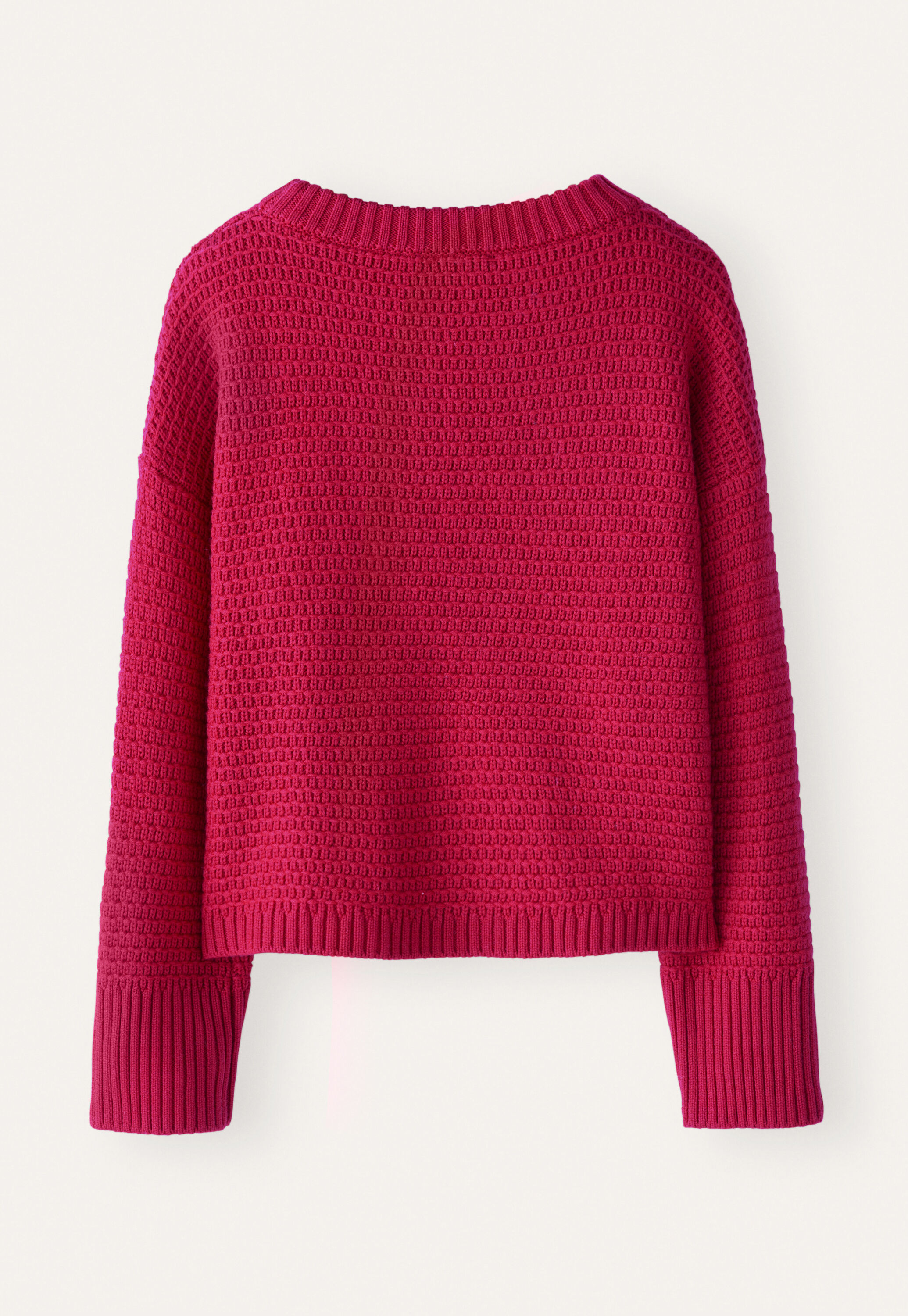Pullover im Fangmuster
