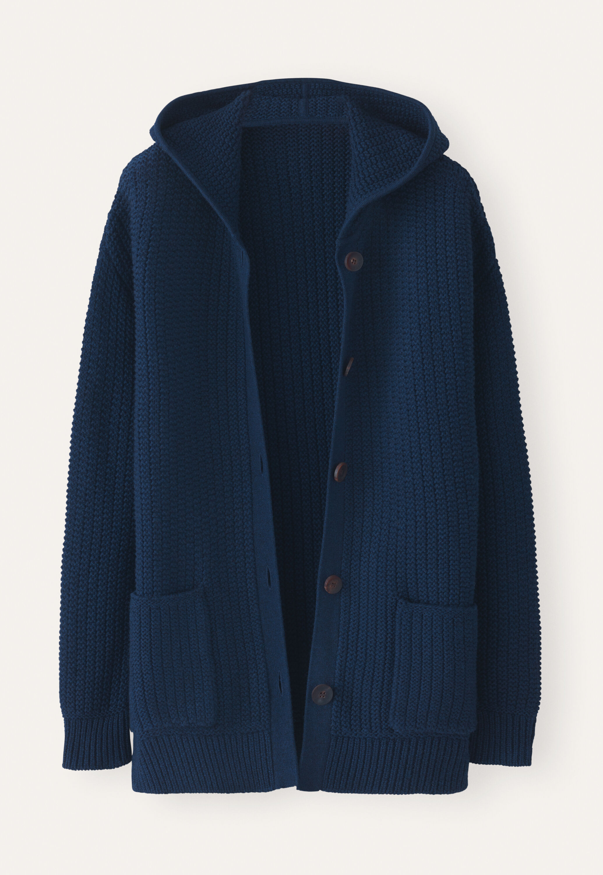 Gestrickte Kapuzenjacke