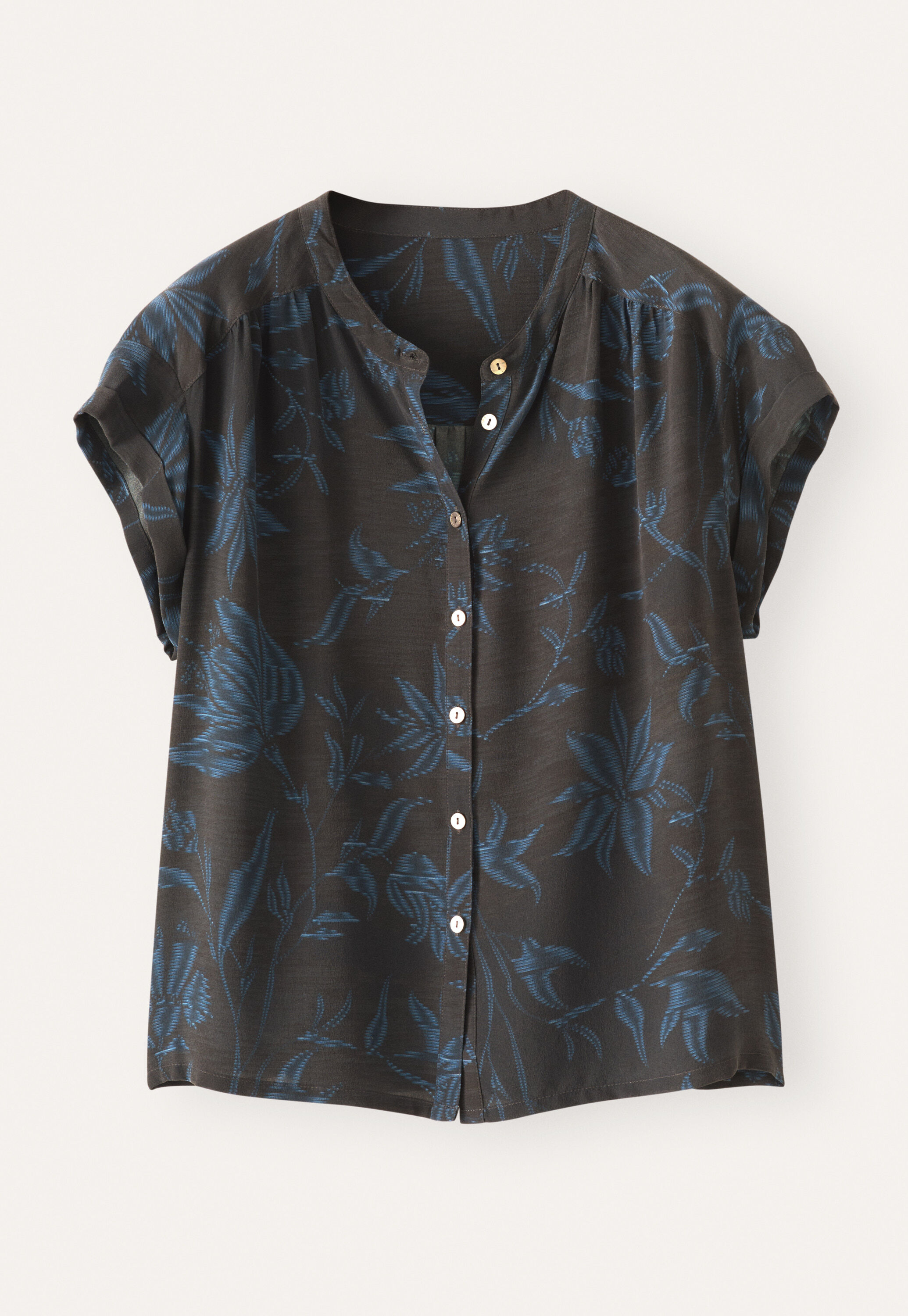Bedruckte kastige Bluse