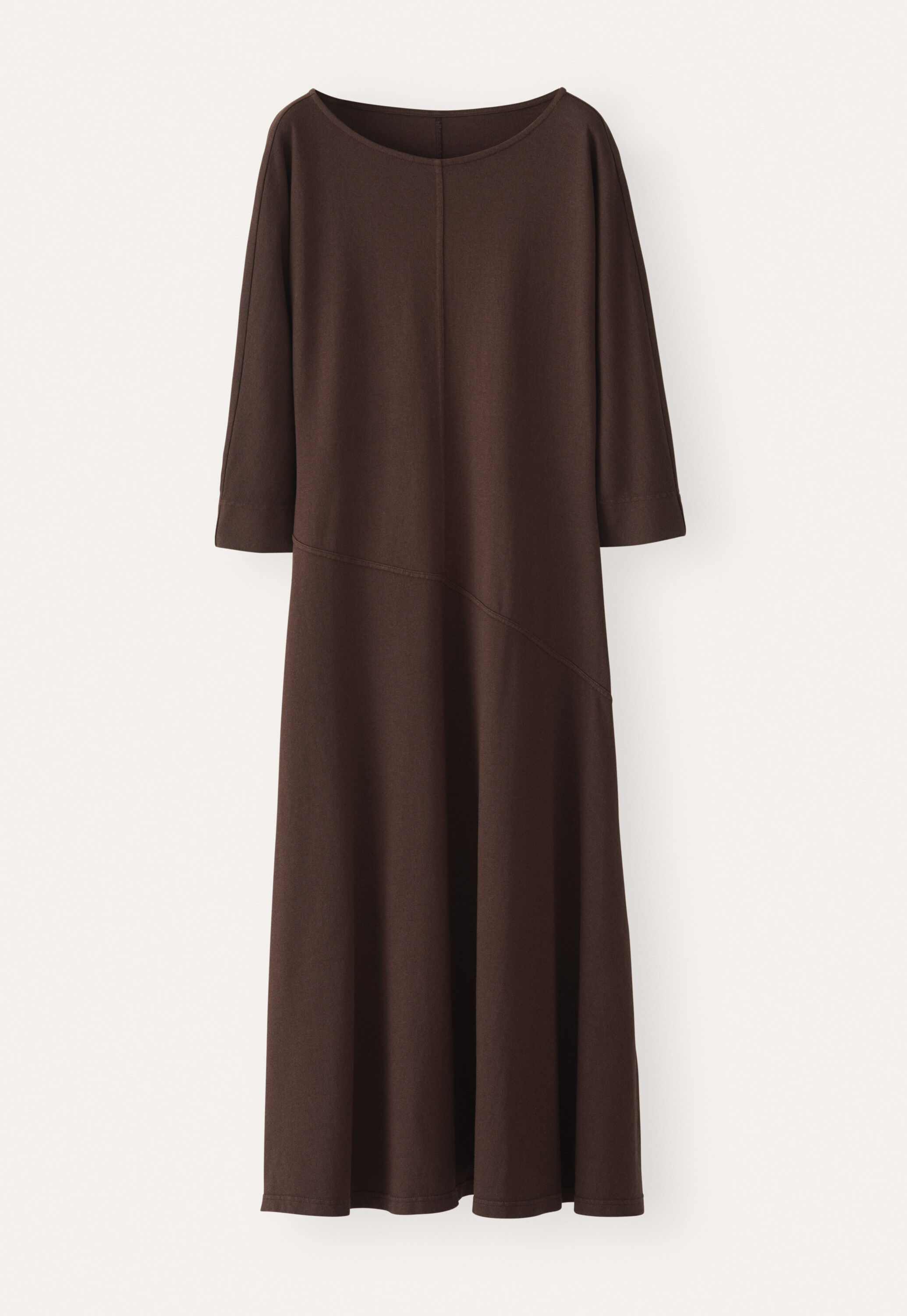 Im Schr&auml;gschnitt gearbeitetes Jersey-Kleid