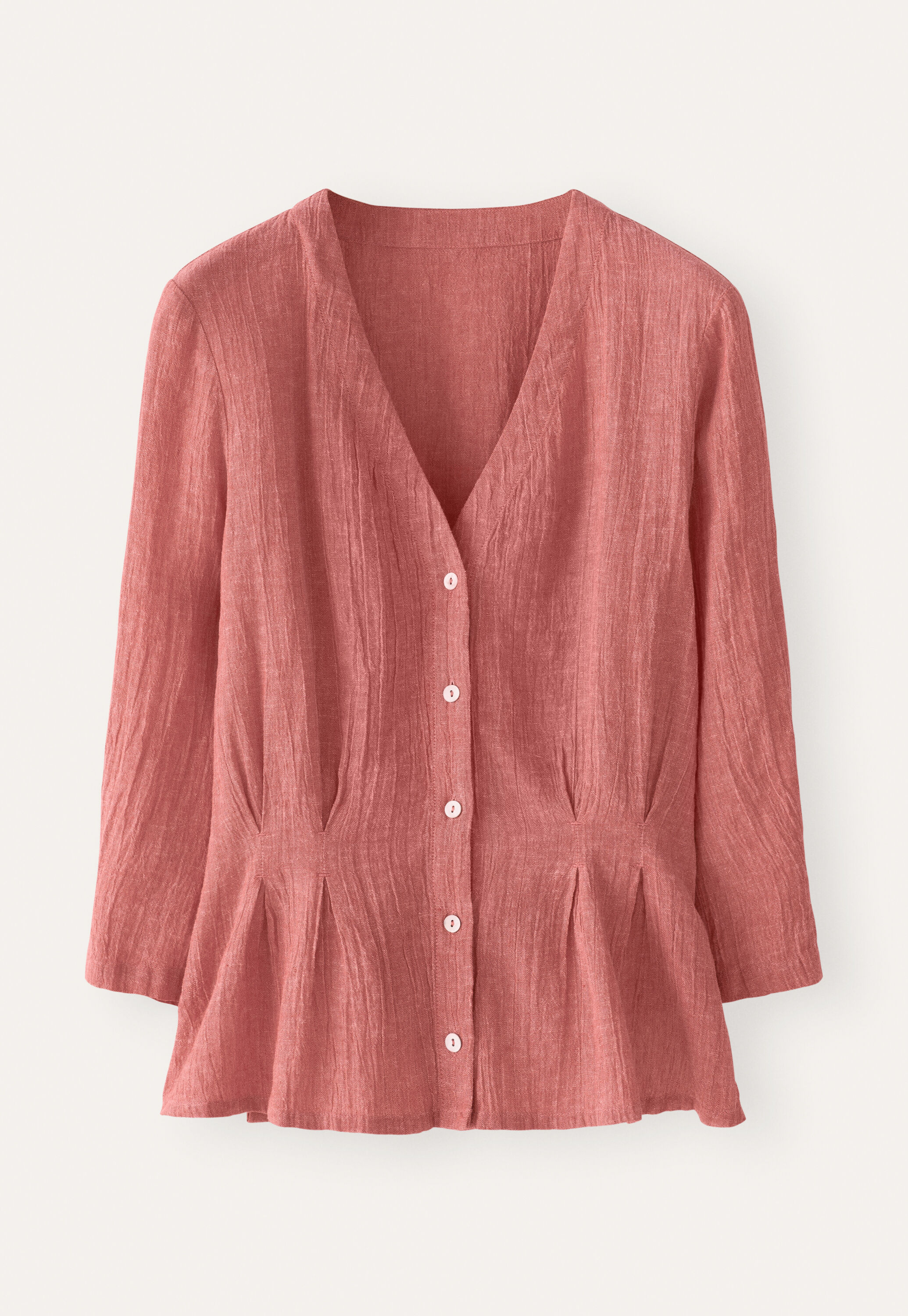 Bluse mit plissierter Taille