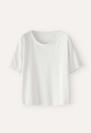 T-Shirt, Wei&szlig;, webstill