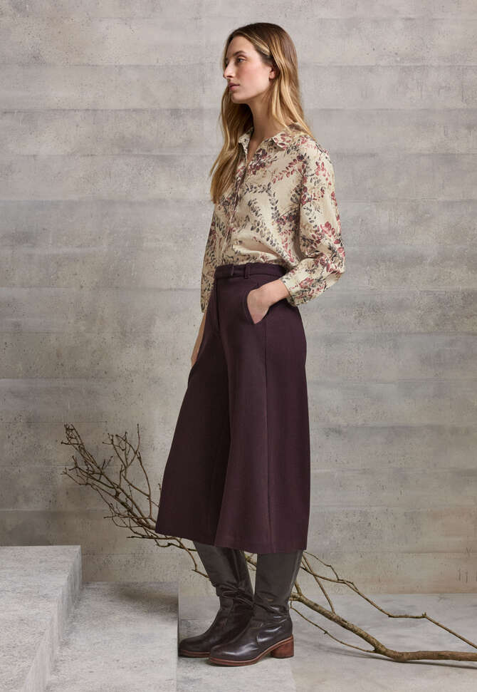 Culotte, Weinrot, completeTheLook