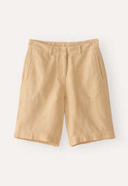 Entspannte Shorts, Weizengelb, webstill