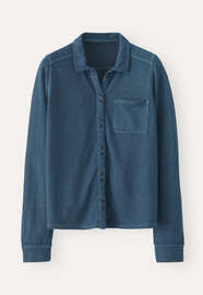 Gestreiftes Shirt, Petrol/Tinte, webstill