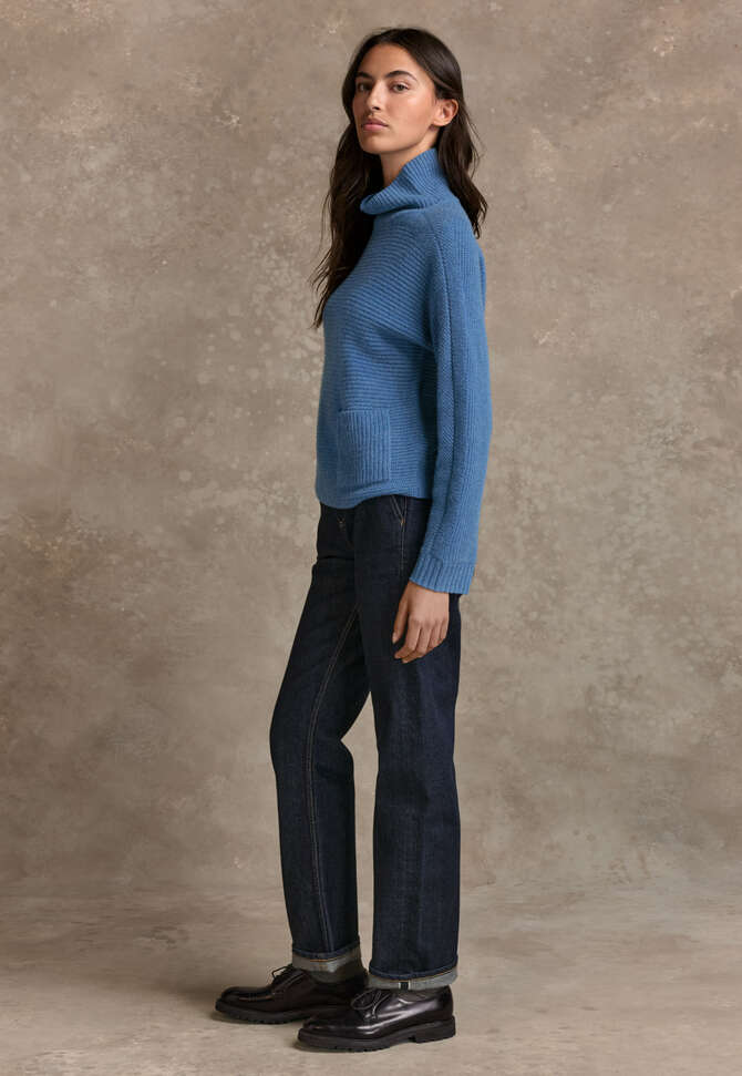 Jeans im Five-Pocket-Stil, Indigo gesp&uuml;lt, completeTheLook