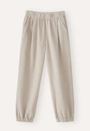 Hose im Jogging-Stil, Rehbraun, webstill