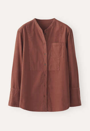 Fine-wale cord shirt, Dark blush, webstill