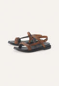 Velcro-strap sandals, Caramello, webstill