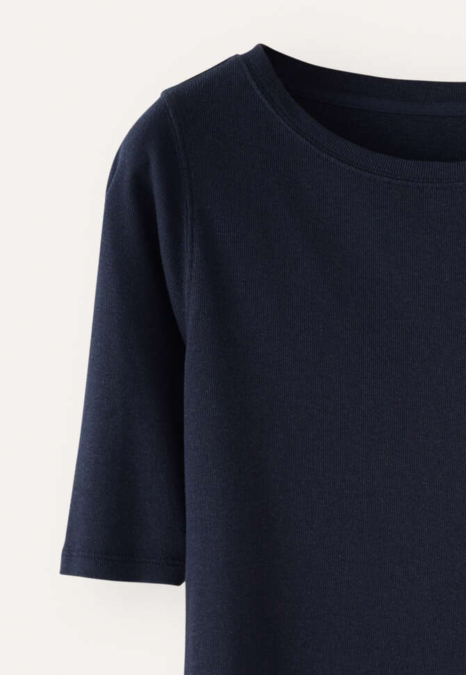 Geripptes Jersey-Oberteil, Tinte, completeTheLook