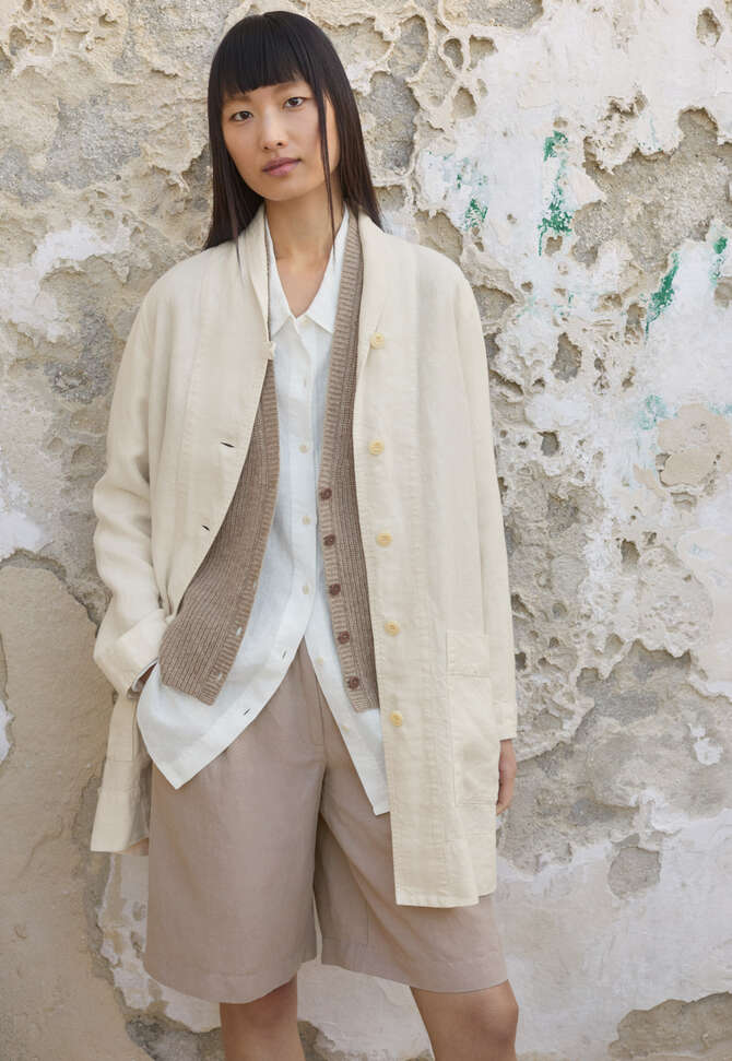 Lange Jacke, Ecru, completeTheLook