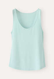 Geripptes Tr&auml;ger-Top, Mint/Aqua, webstill