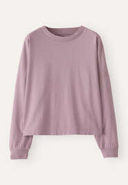 Sweatshirt aus pigmentgef&auml;rbtem Jersey, Zartes Mauve, webstill