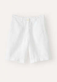 Entspannte Shorts, Wei&szlig;, webstill