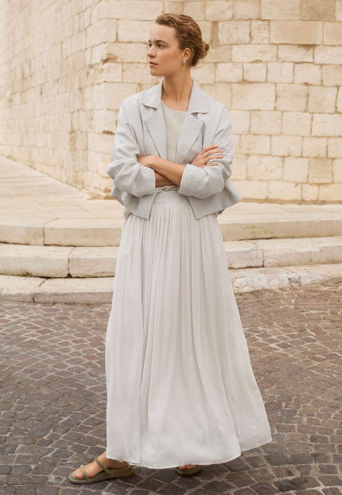 Wide-collar jacket, Ice grey, completeTheLook