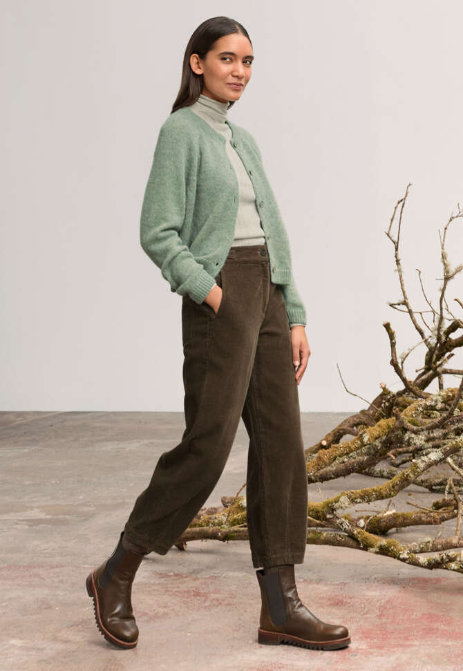 Raglan-sleeve cardigan, Pale thyme, completeTheLook