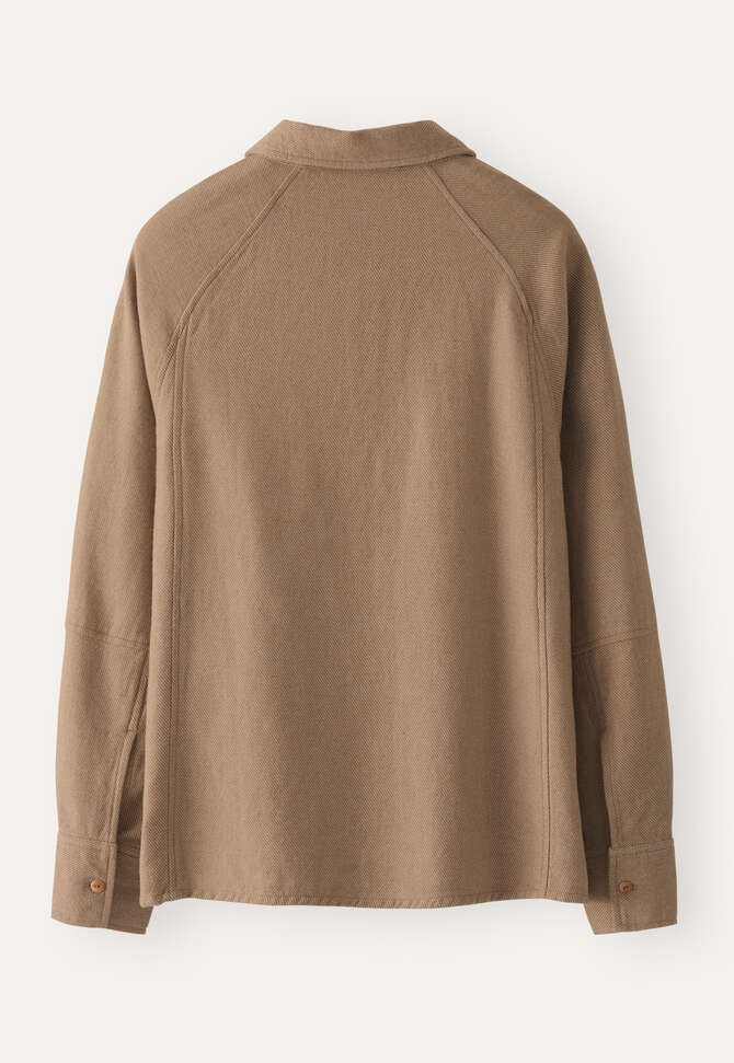 Bluse mit Raglan&auml;rmeln, Kamelgrau, completeTheLook
