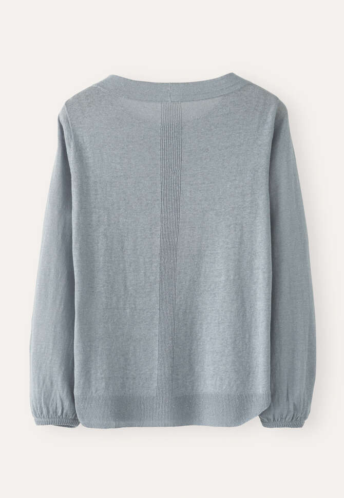 Pullover mit Glocken&auml;rmeln, Enteneiblau, completeTheLook